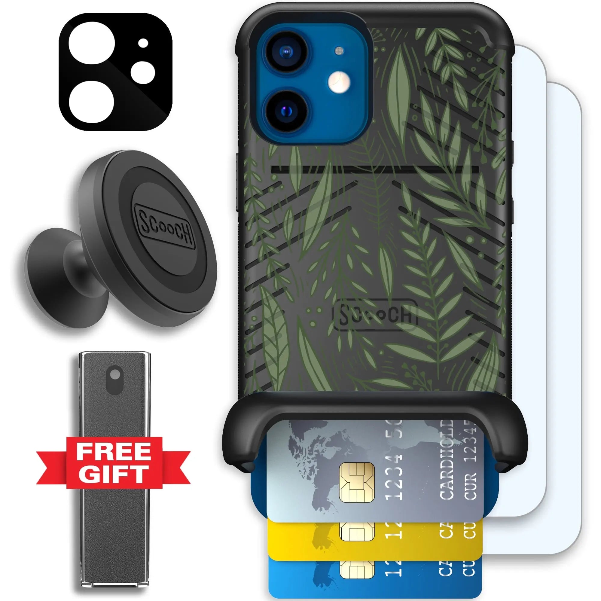 Scooch-Wingmate Defender Bundle for iPhone 12 Mini-Willow-Garden