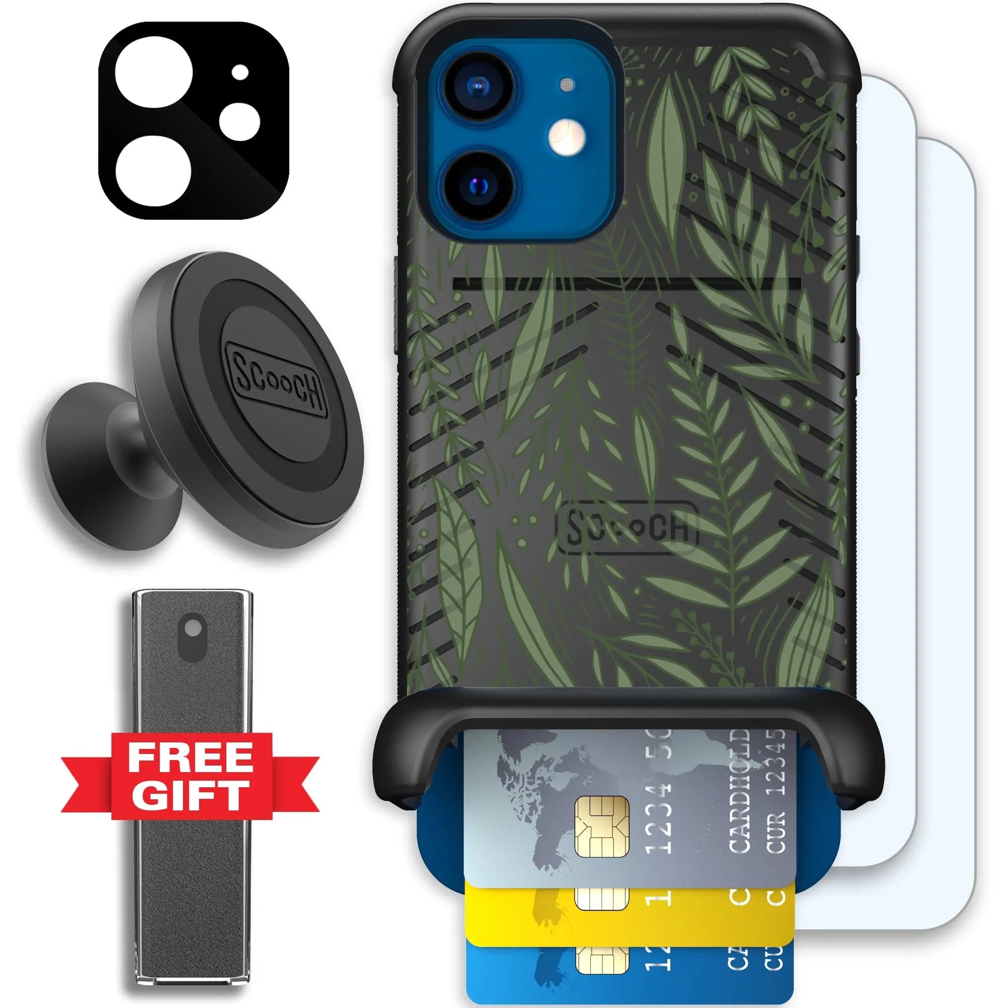 Scooch-Wingmate Defender Bundle for iPhone 12-Willow-Garden