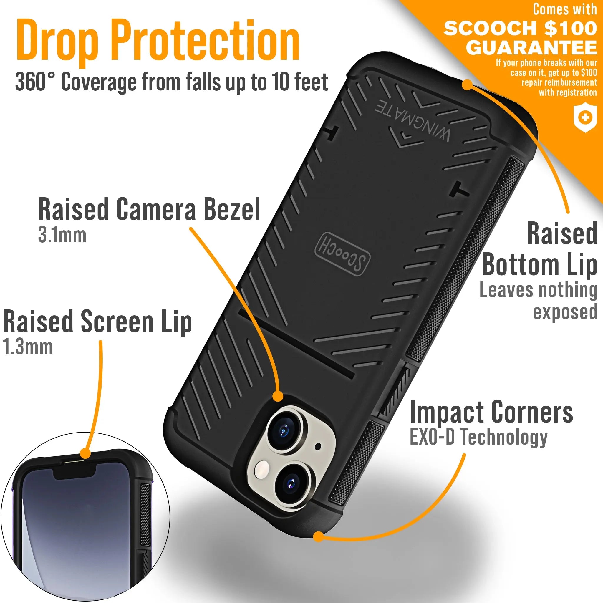 Scooch-Wingmate Defender Bundle for iPhone 14-