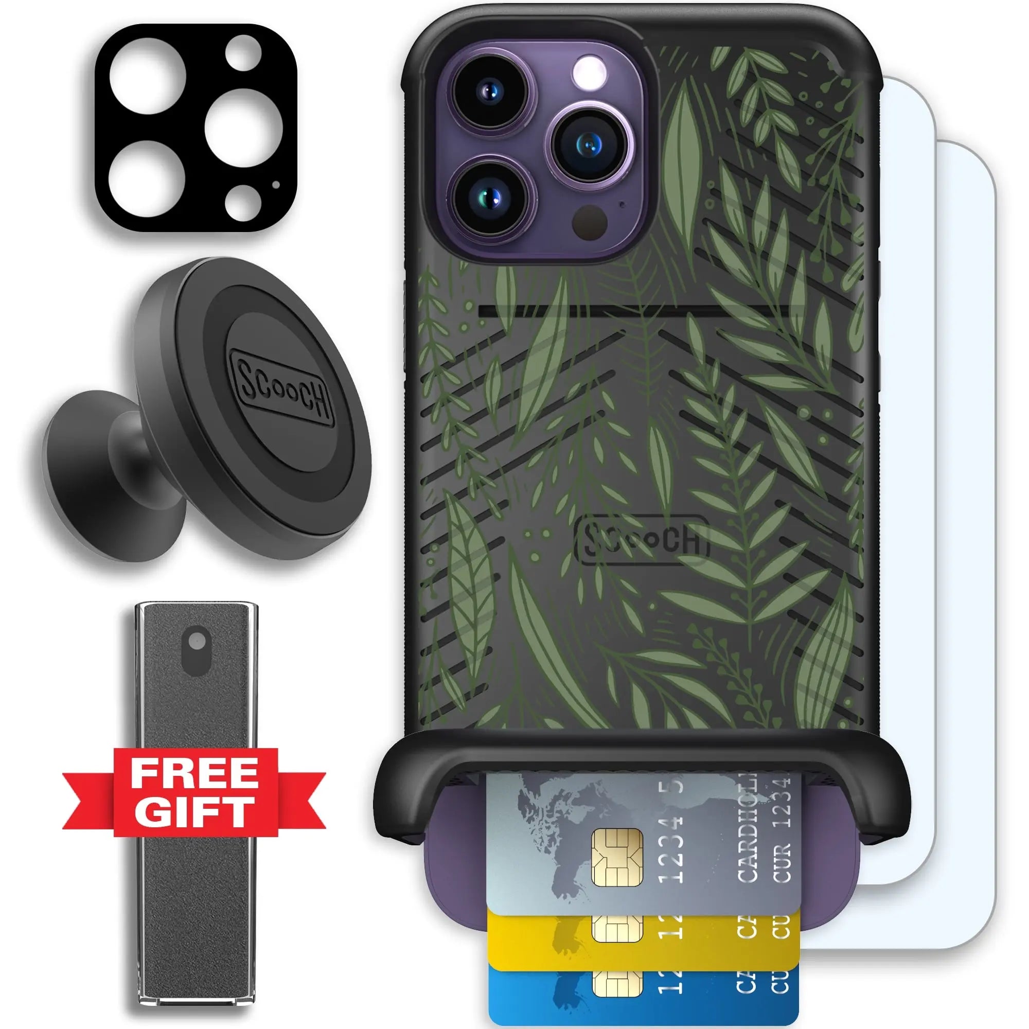 Scooch-Wingmate Defender Bundle for iPhone 14 Pro Max-Willow-Garden