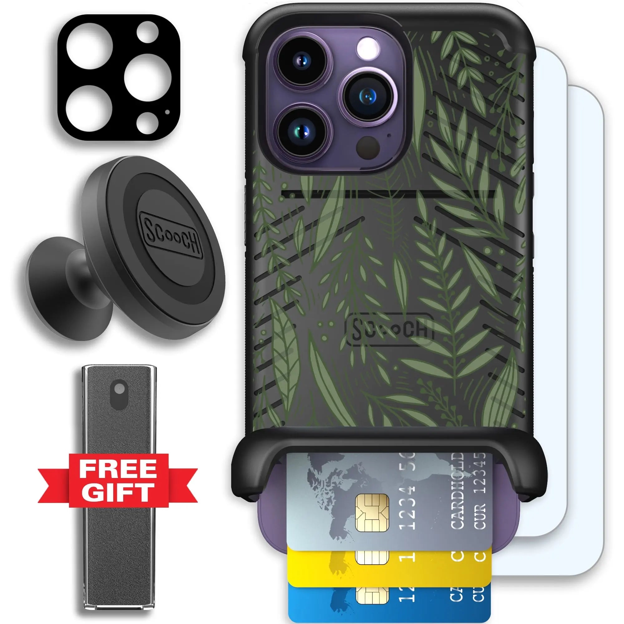 Scooch-Wingmate Defender Bundle for iPhone 14 Pro-Willow-Garden