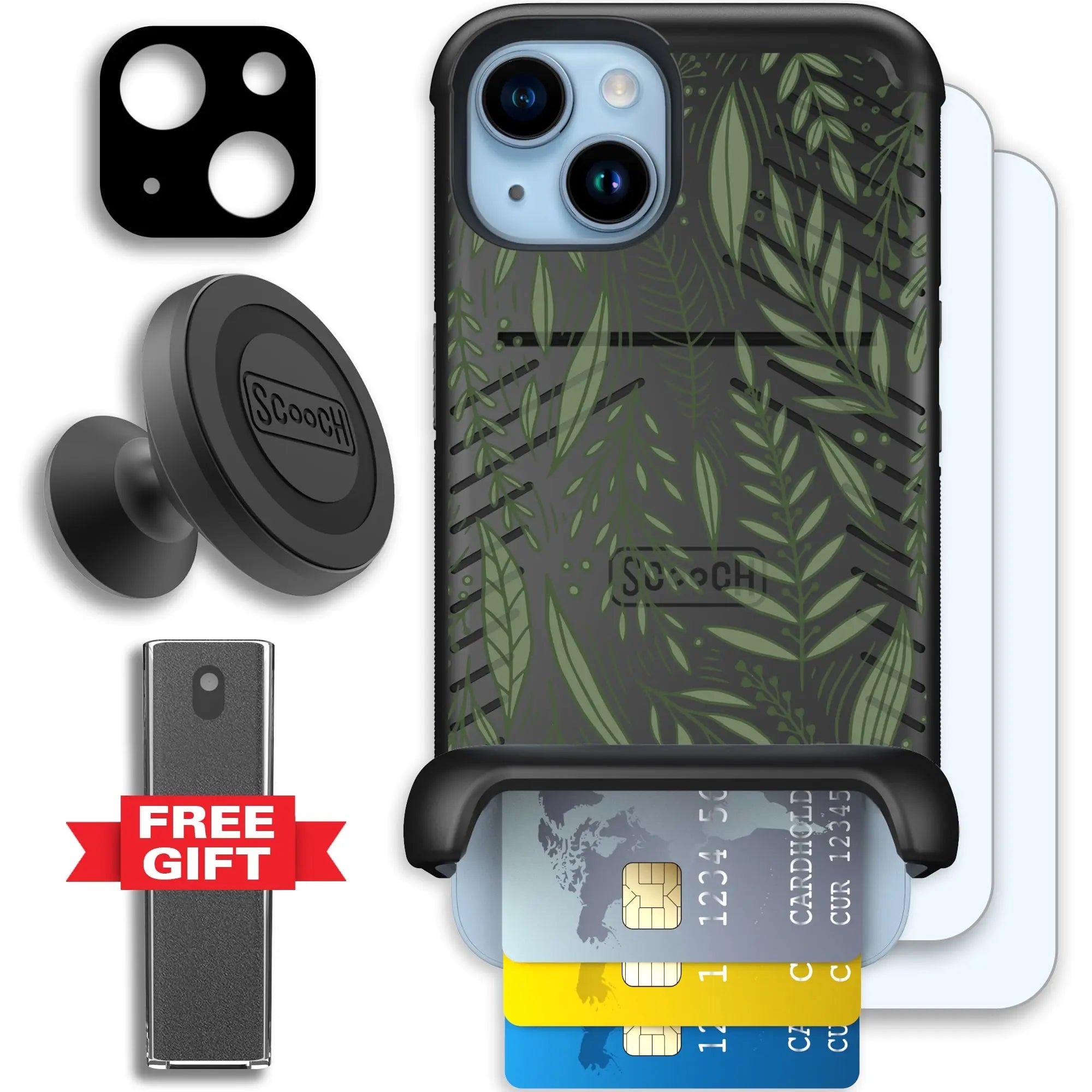 Scooch-Wingmate Defender Bundle for iPhone 14-Willow-Garden