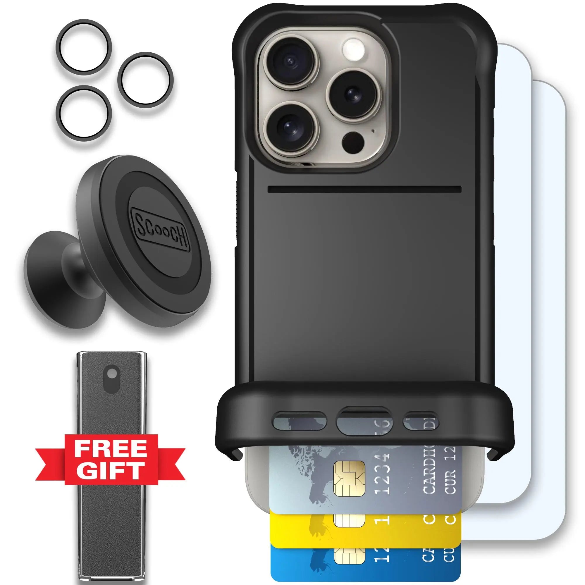 Scooch-Wingmate Defender Bundle for iPhone 15 Pro-