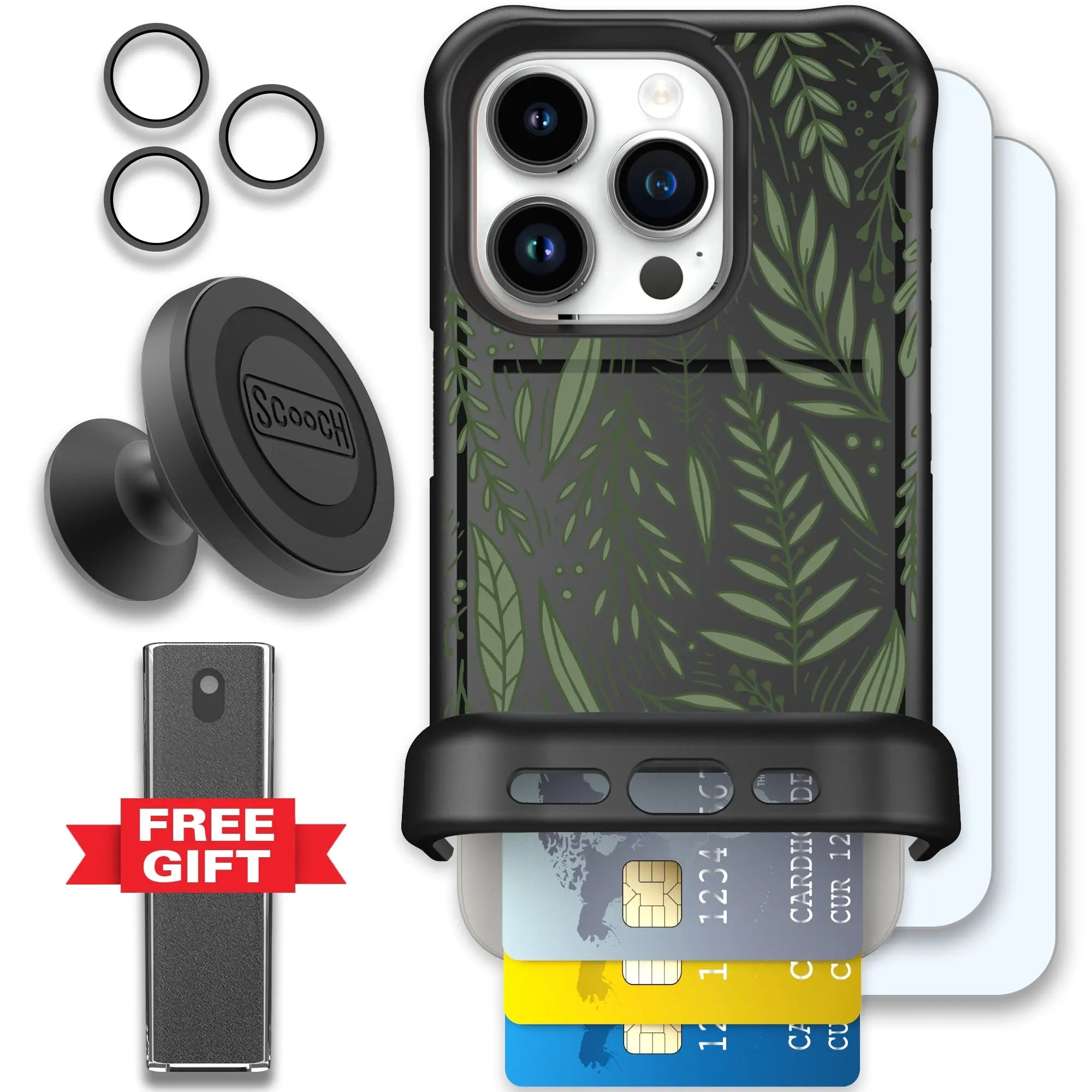 Scooch-Wingmate Defender Bundle for iPhone 15 Pro-Willow-Garden