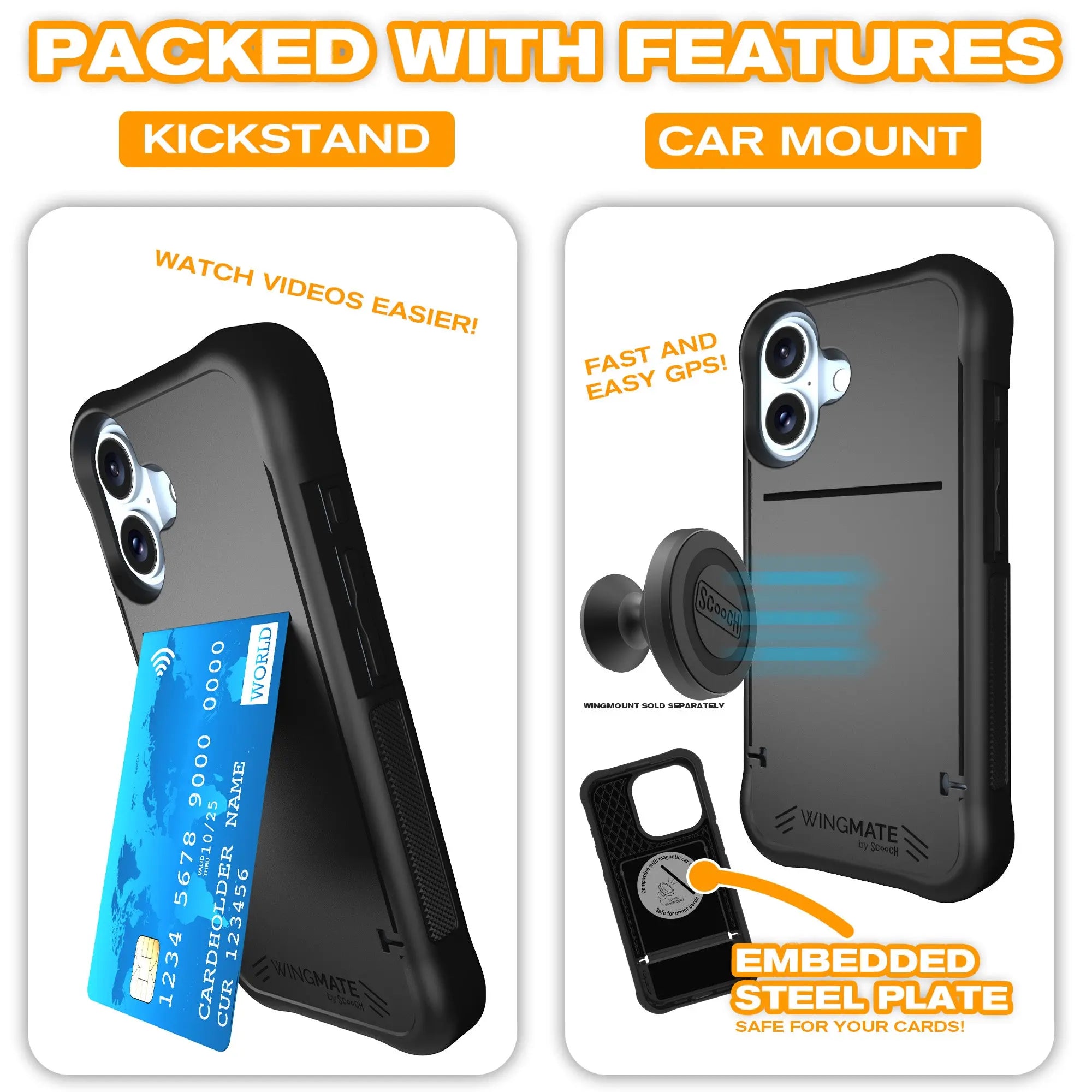 Scooch-Wingmate Defender Bundle for iPhone 16-