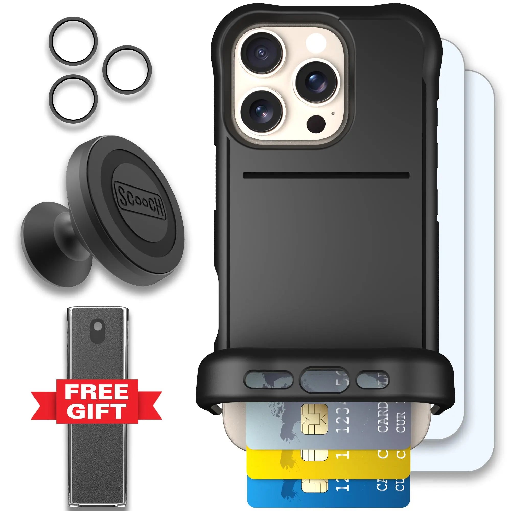 Scooch-Wingmate Defender Bundle for iPhone 16 Pro-