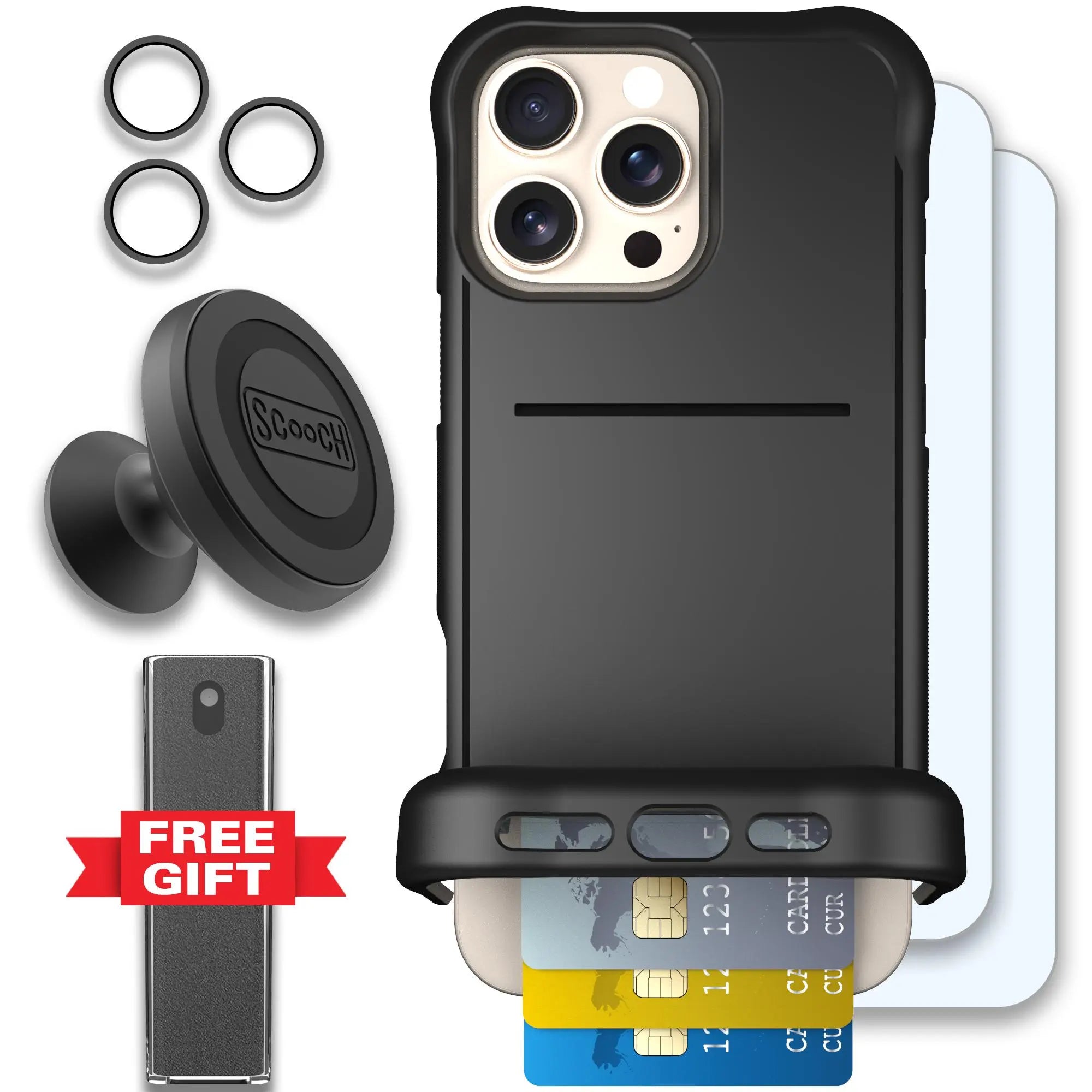 Scooch-Wingmate Defender Bundle for iPhone 16 Pro Max-