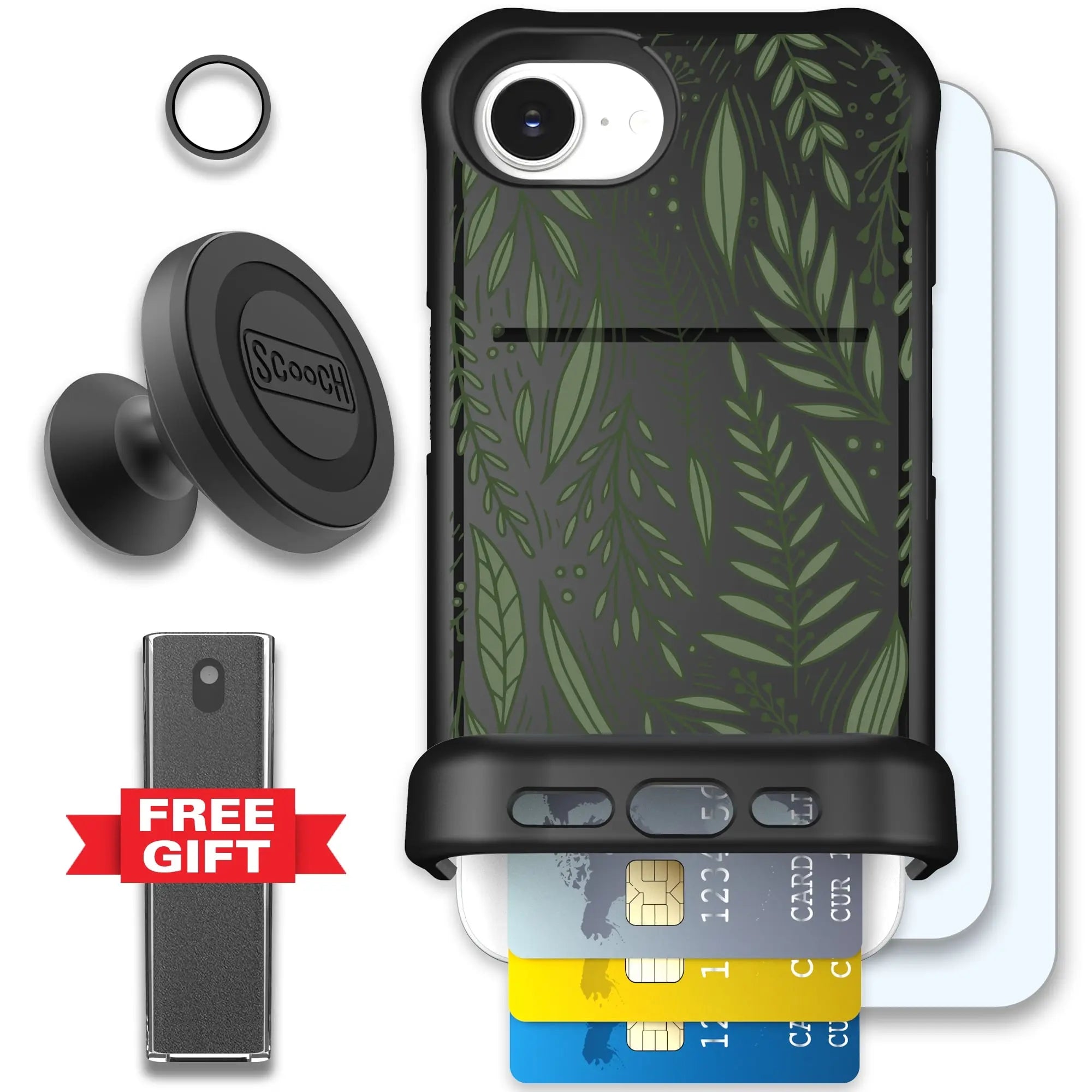 Scooch-Wingmate Defender Bundle for iPhone 16e-Willow-Garden