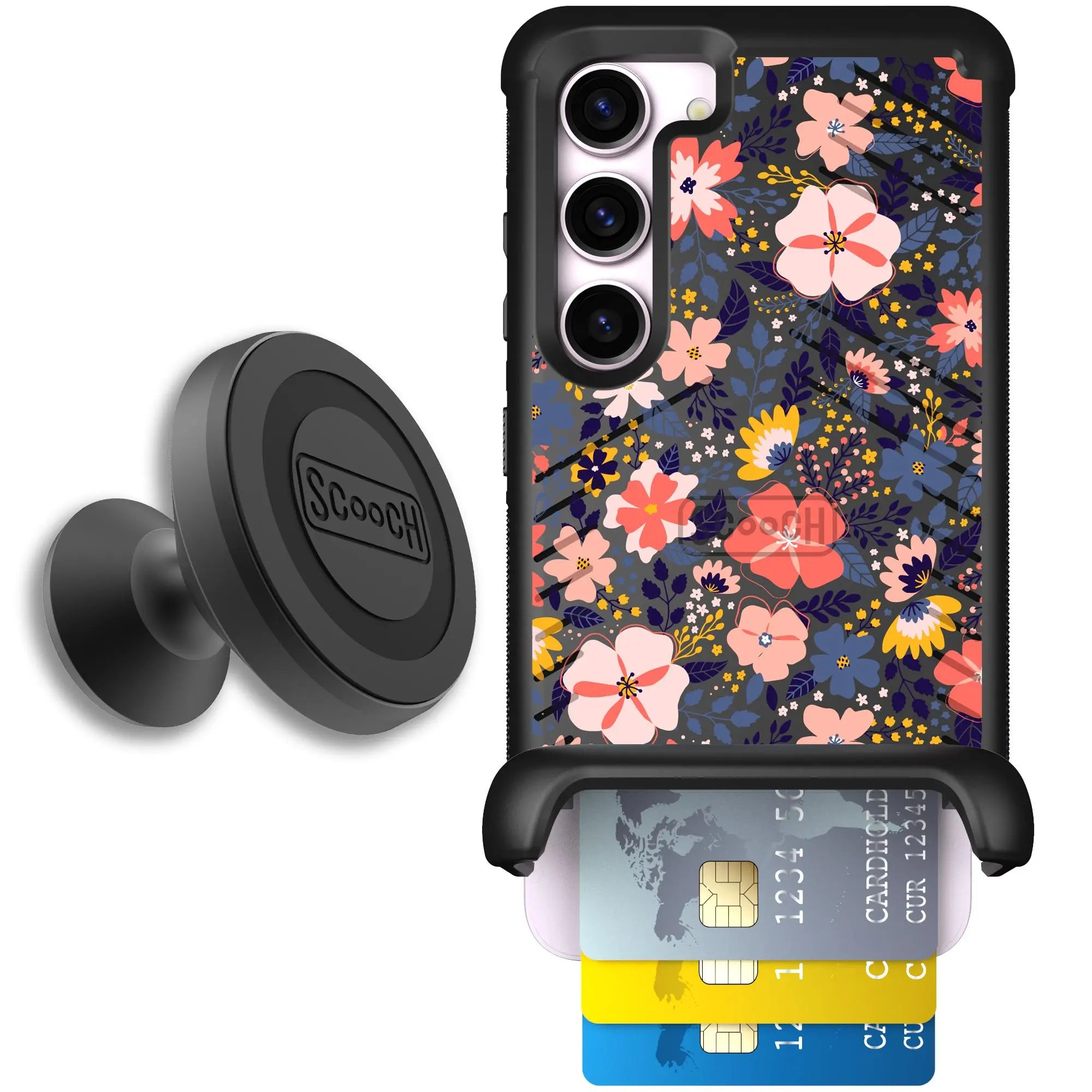 Scooch-Wingmate Starter Bundle for Samsung Galaxy S23-Wildflowers