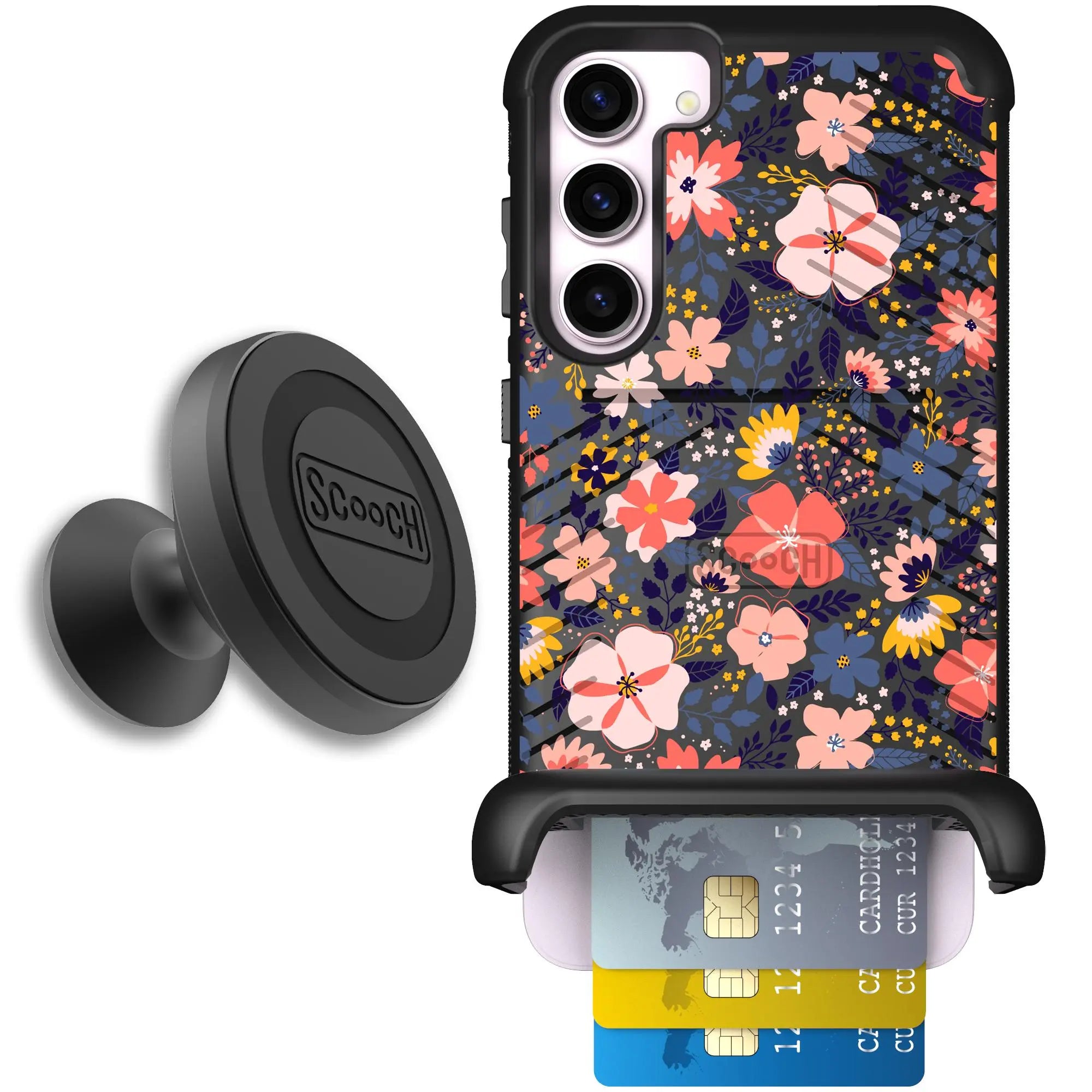 Scooch-Wingmate Starter Bundle for Samsung Galaxy S23+-Wildflowers