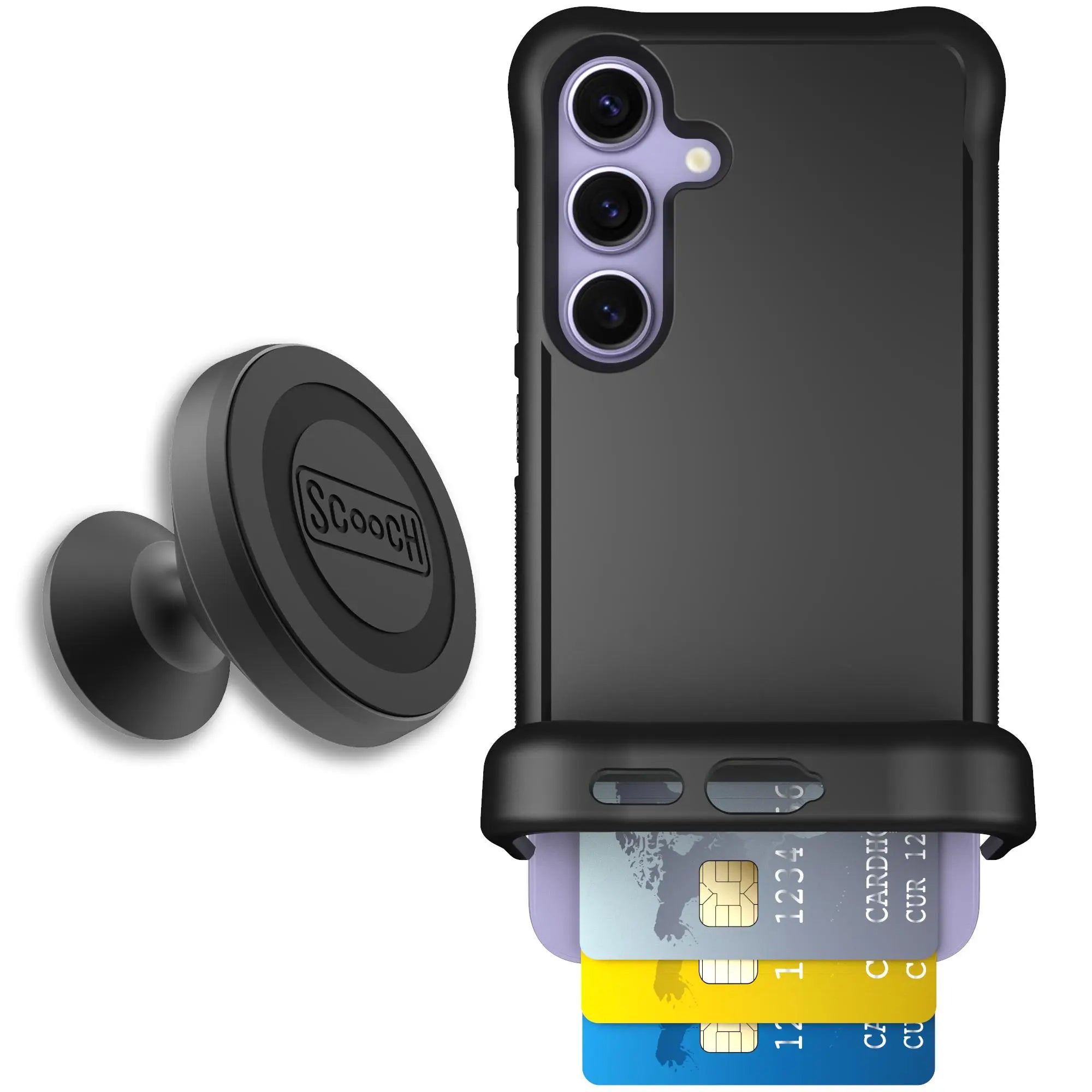 Scooch-Wingmate Starter Bundle for Samsung Galaxy S24-Black