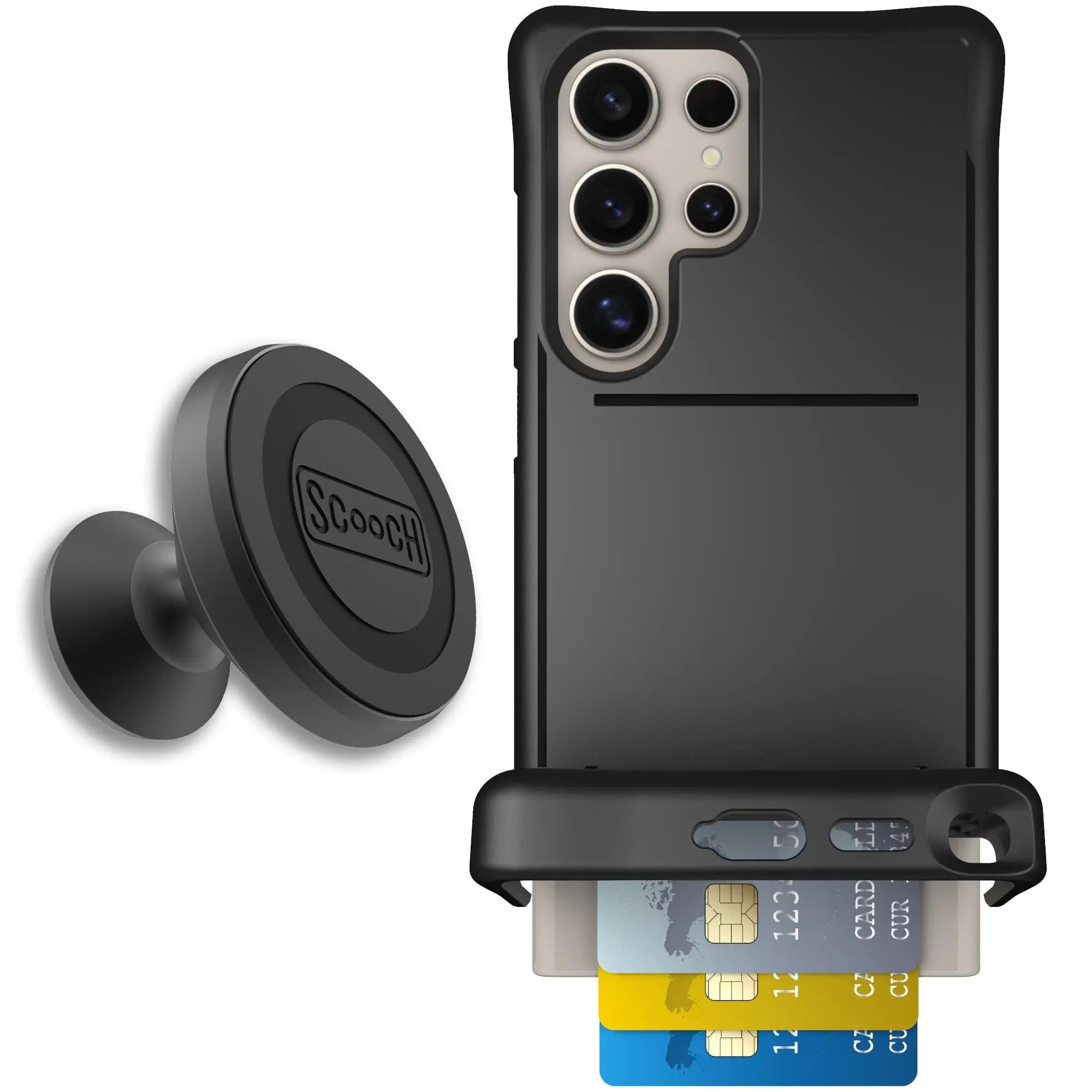 Scooch-Wingmate Starter Bundle for Samsung Galaxy S24 Ultra-Black