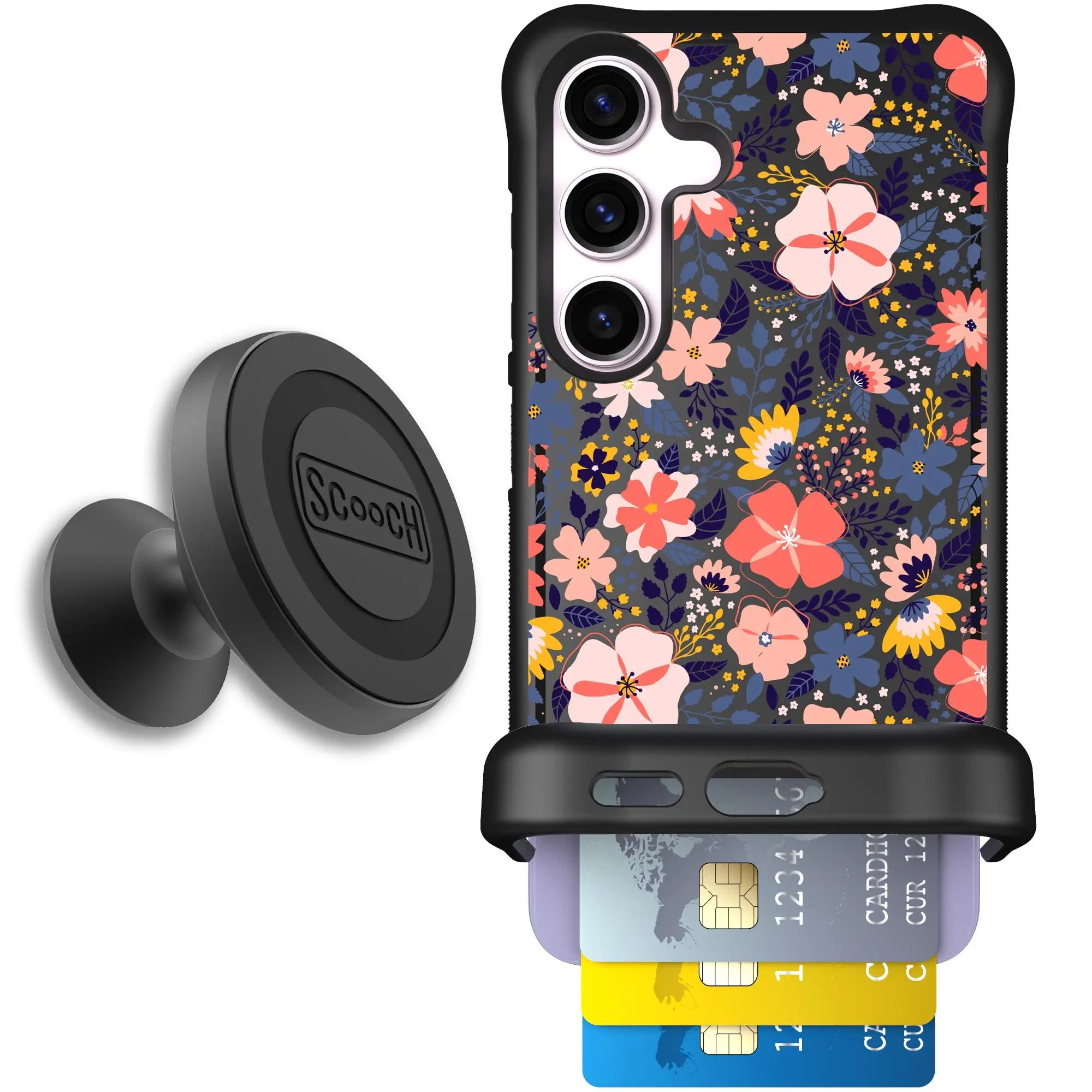 Scooch-Wingmate Starter Bundle for Samsung Galaxy S24-Wildflowers