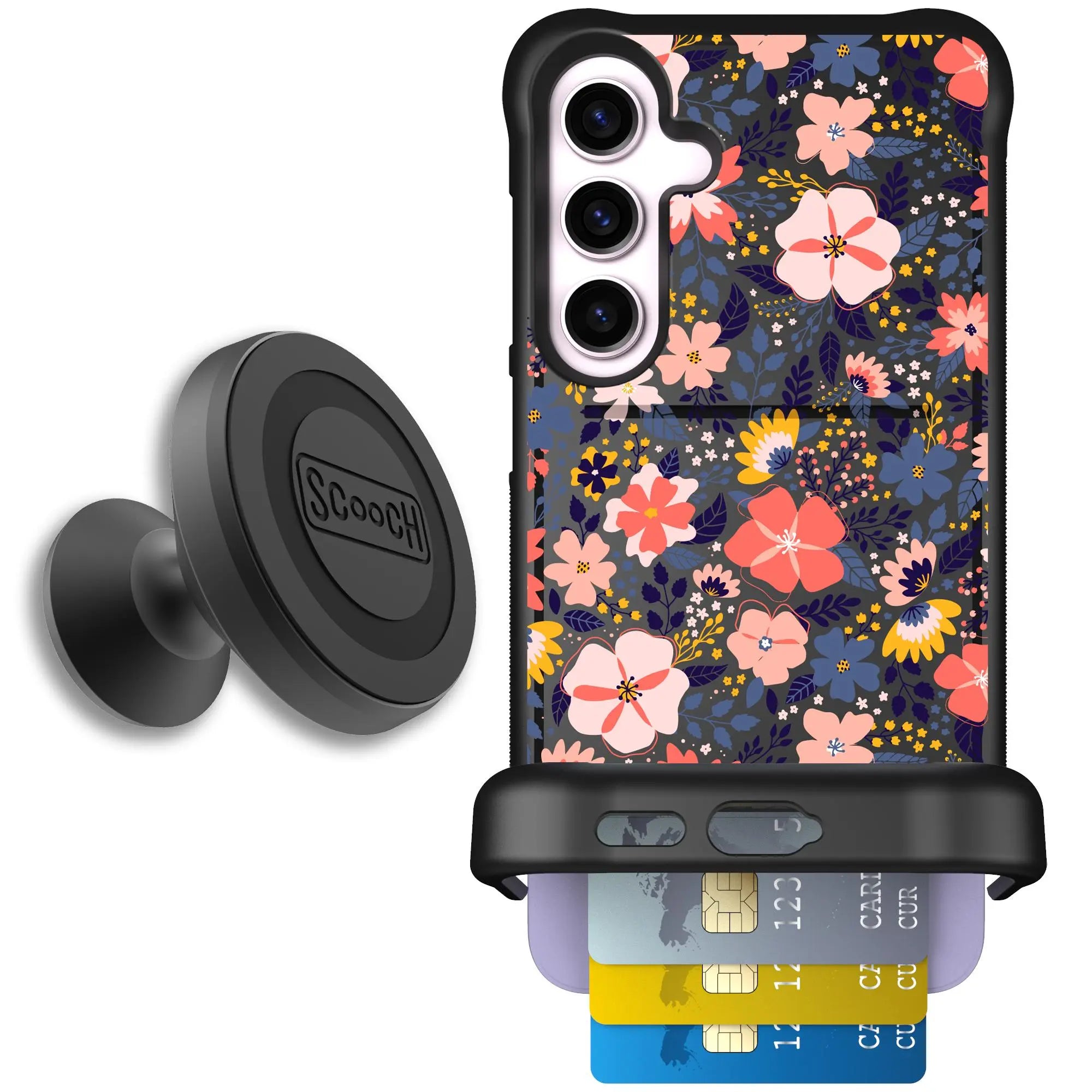 Scooch-Wingmate Starter Bundle for Samsung Galaxy S24+-Wildflowers