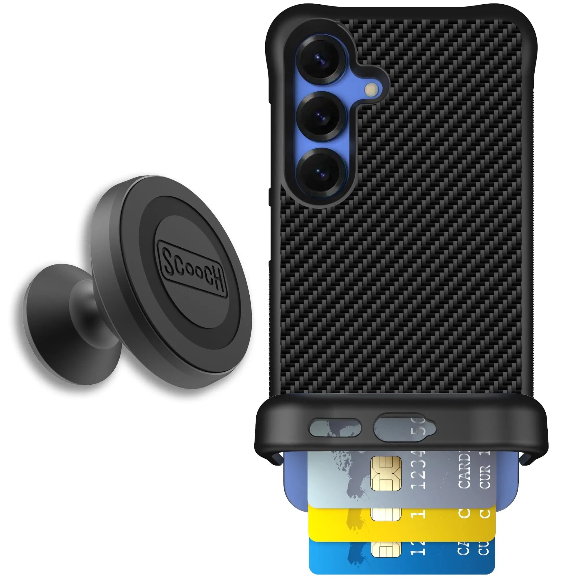 Scooch-Wingmate Starter Bundle for Samsung Galaxy S25-Carbon-Fiber