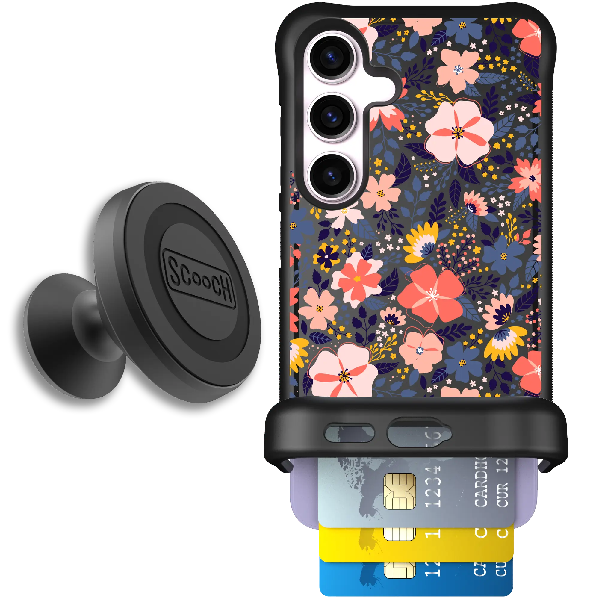 Scooch-Wingmate Starter Bundle for Samsung Galaxy S25-Wildflowers