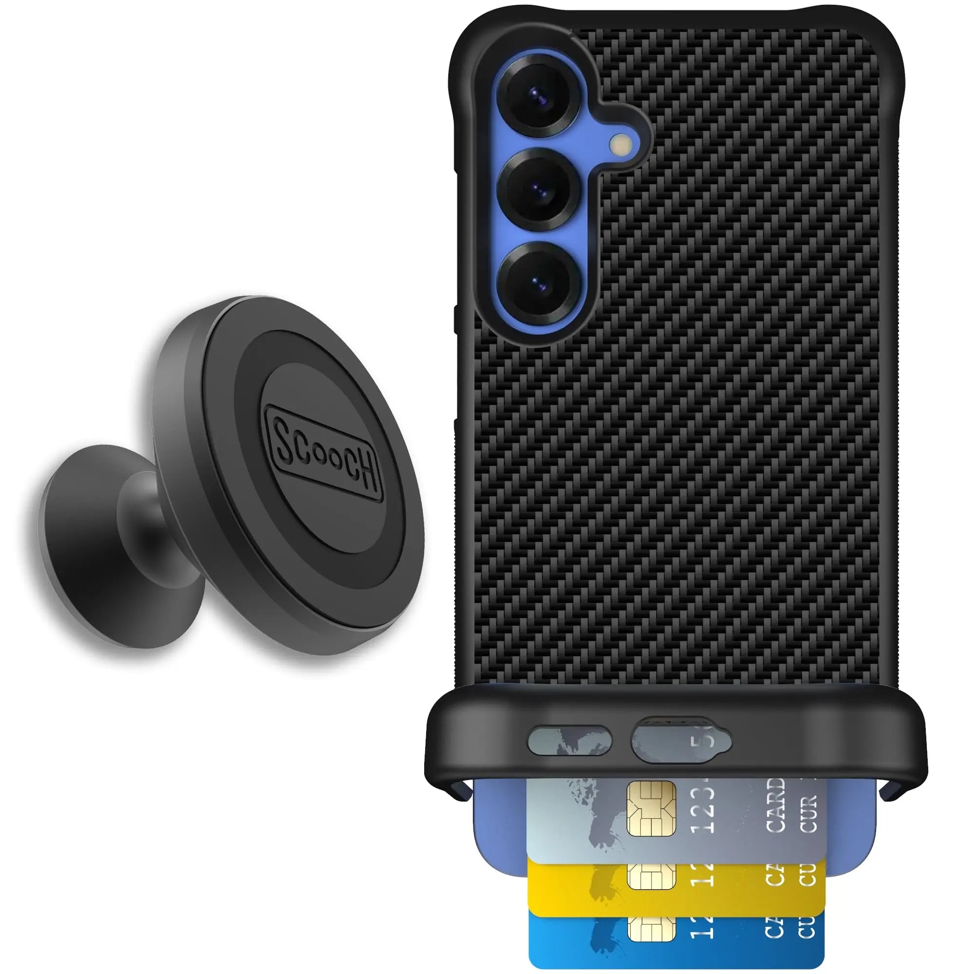 Scooch-Wingmate Starter Bundle for Samsung Galaxy S25+-Carbon-Fiber