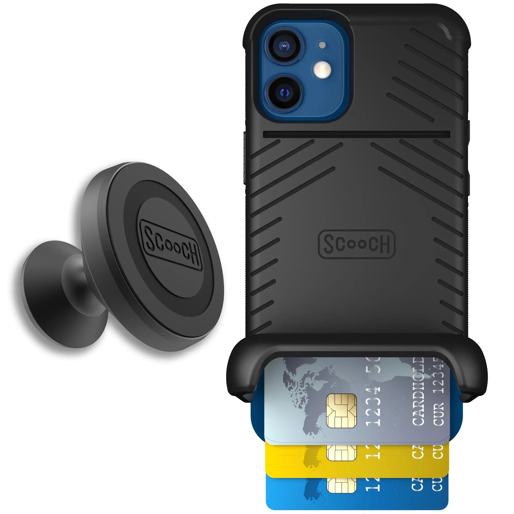 Scooch-Wingmate Starter Bundle for iPhone 12 Mini-Black