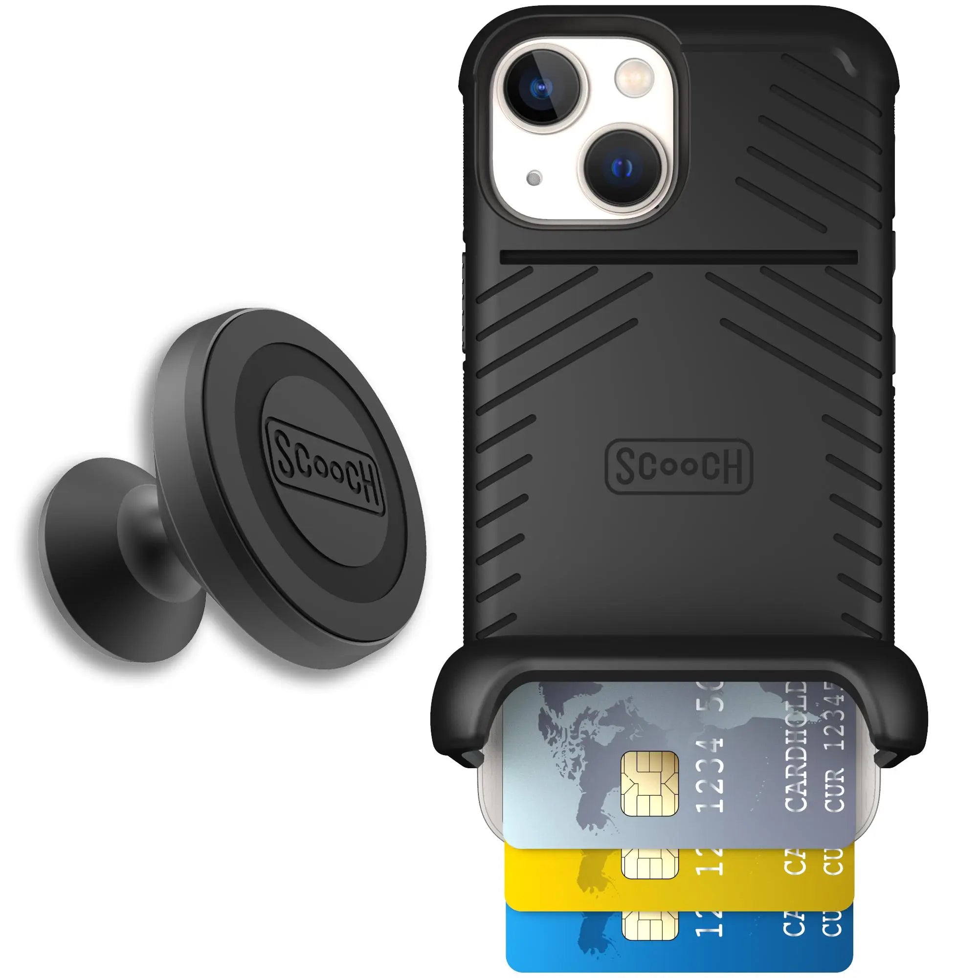 Scooch-Wingmate Starter Bundle for iPhone 13 Mini-Black