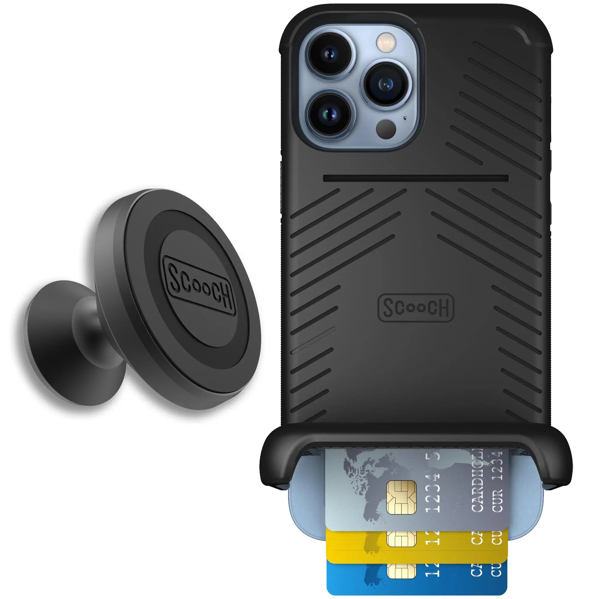 Scooch-Wingmate Starter Bundle for iPhone 13 Pro-Black