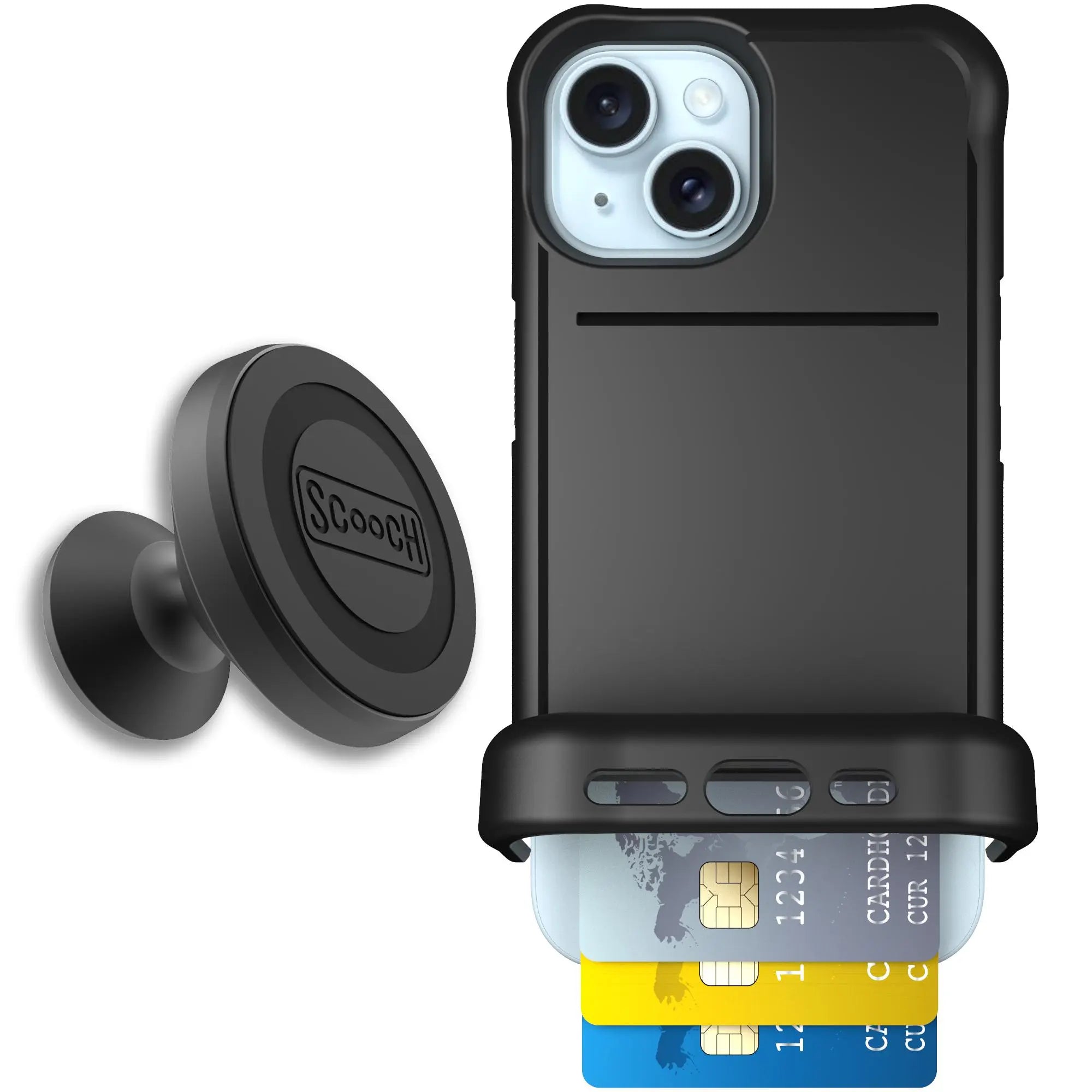 Scooch-Wingmate Starter Bundle for iPhone 15-Black