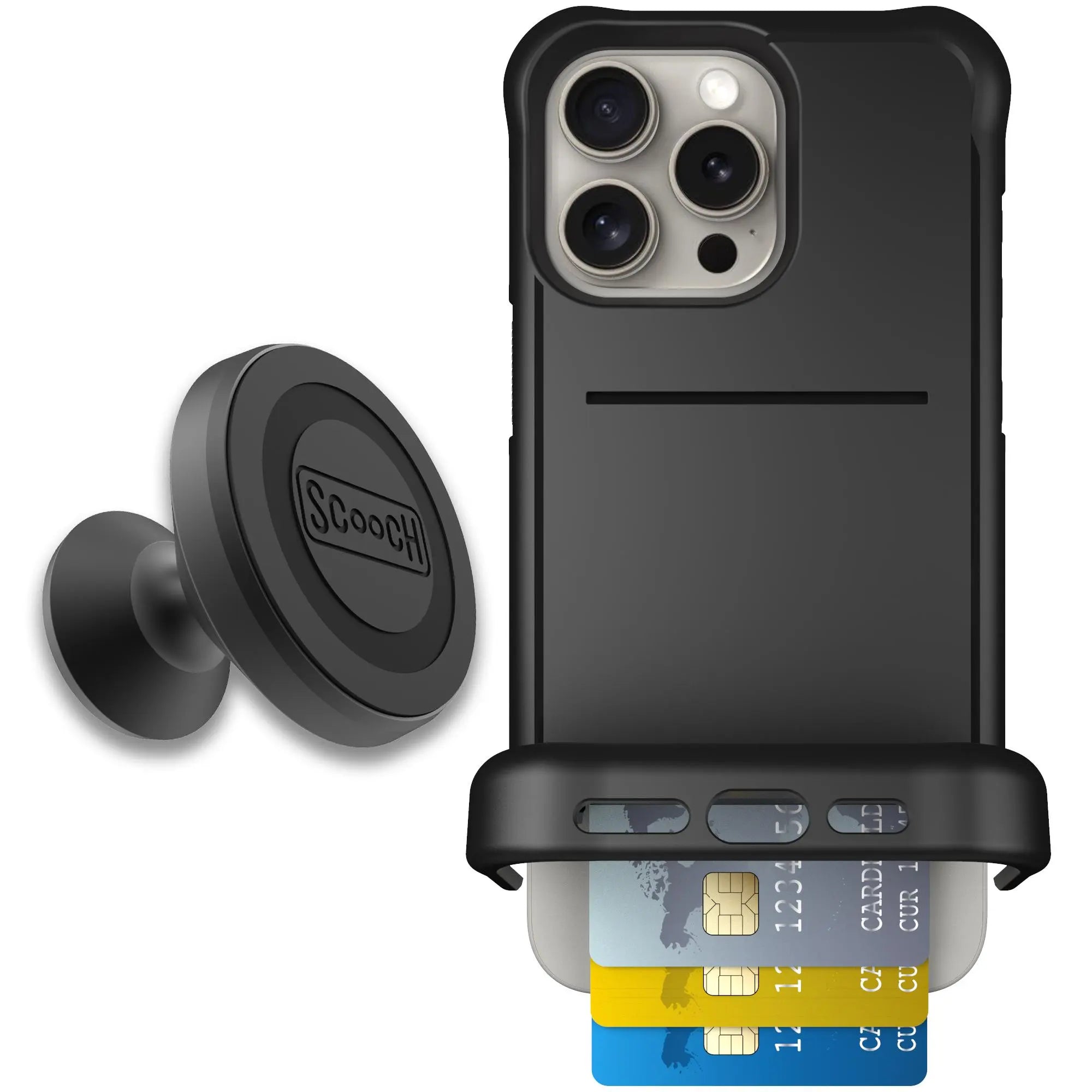 Scooch-Wingmate Starter Bundle for iPhone 15 Pro Max-Black