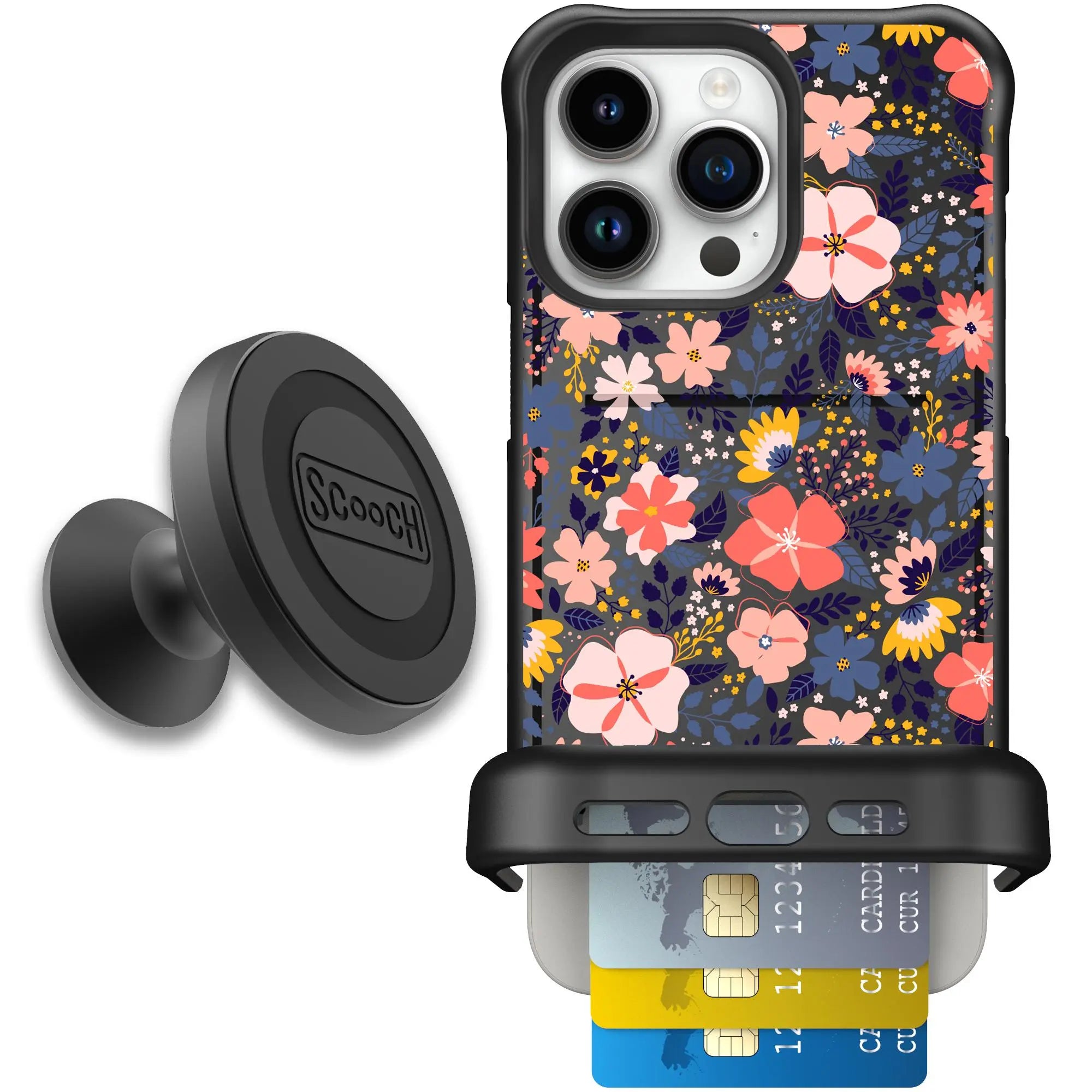 Scooch-Wingmate Starter Bundle for iPhone 15 Pro Max-Wildflowers