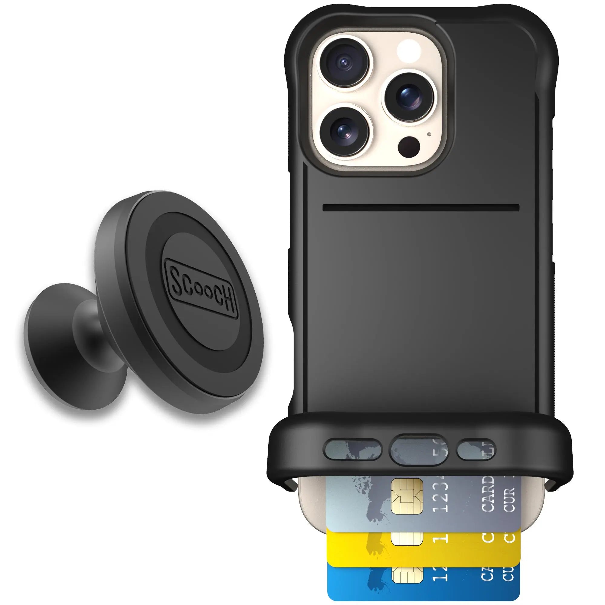 Scooch-Wingmate Starter Bundle for iPhone 16 Pro-Black