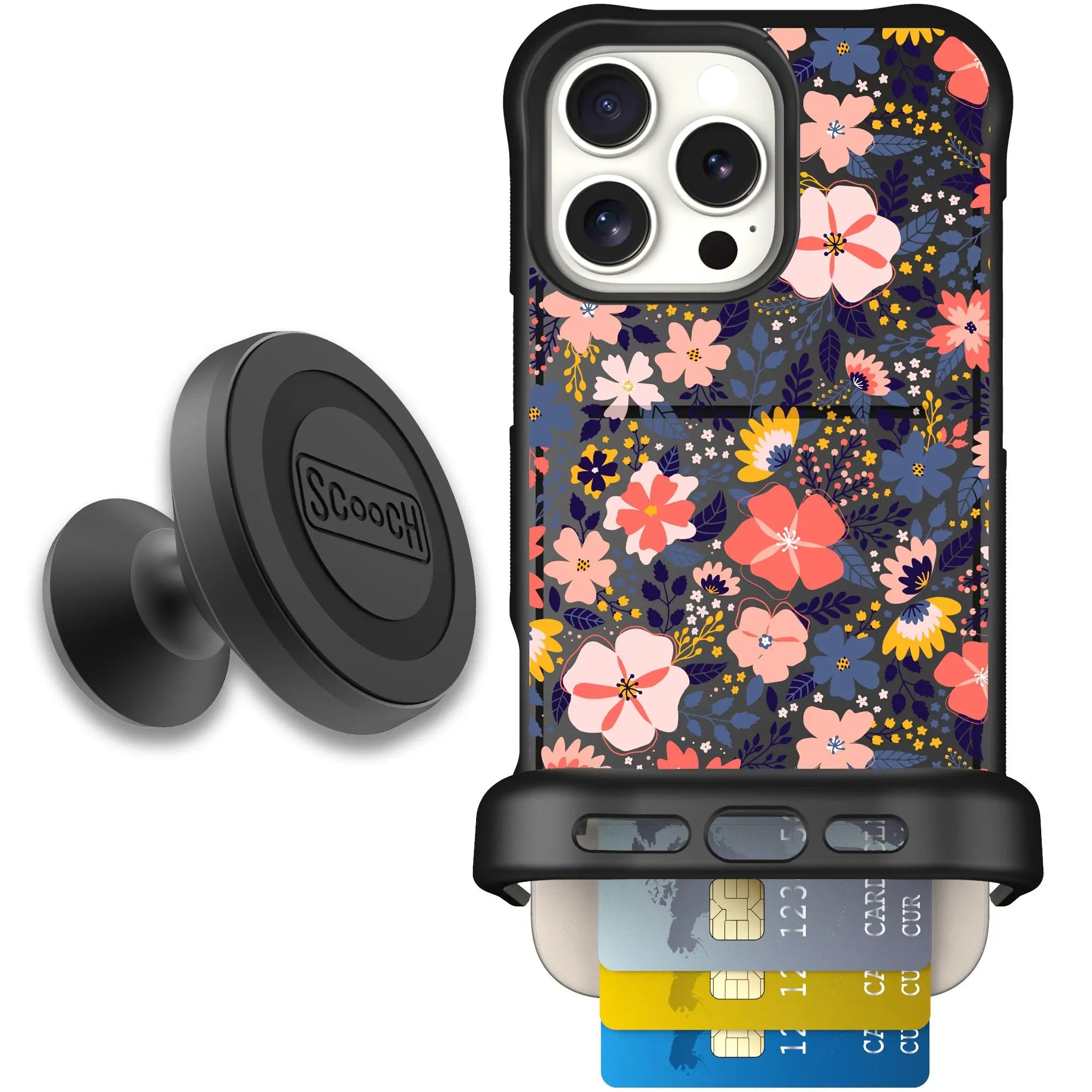 Scooch-Wingmate Starter Bundle for iPhone 16 Pro Max-Wildflowers