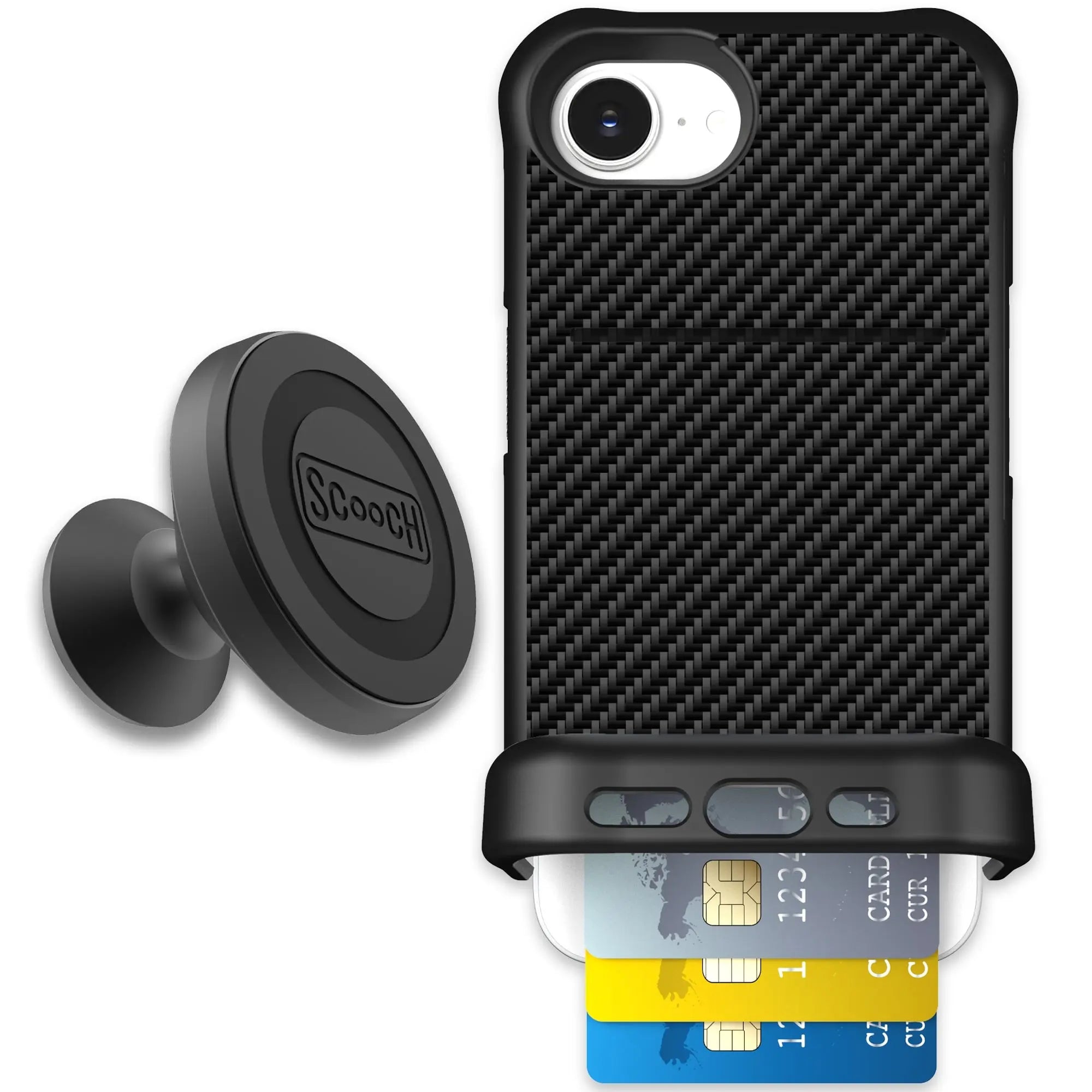 Scooch-Wingmate Starter Bundle for iPhone 16e-Carbon-Fiber