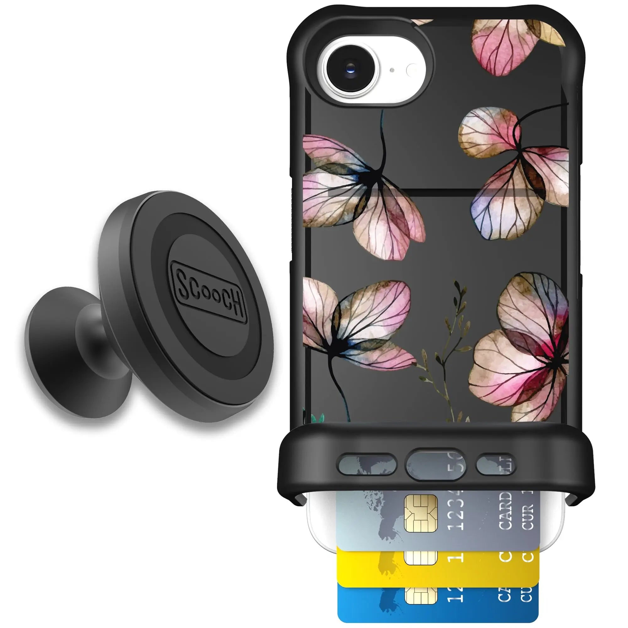 Scooch-Wingmate Starter Bundle for iPhone 16e-Dried-Flowers