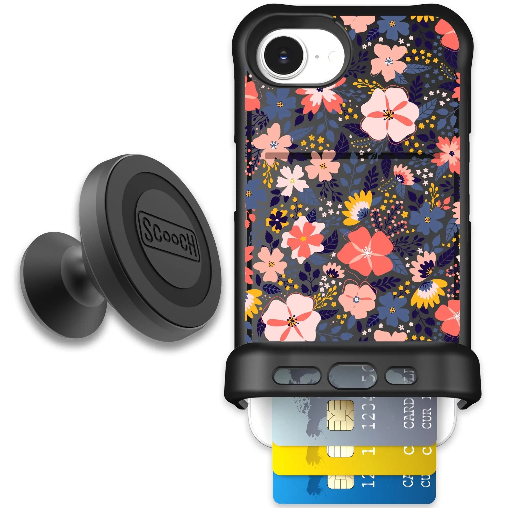 Scooch-Wingmate Starter Bundle for iPhone 16e-Wildflowers