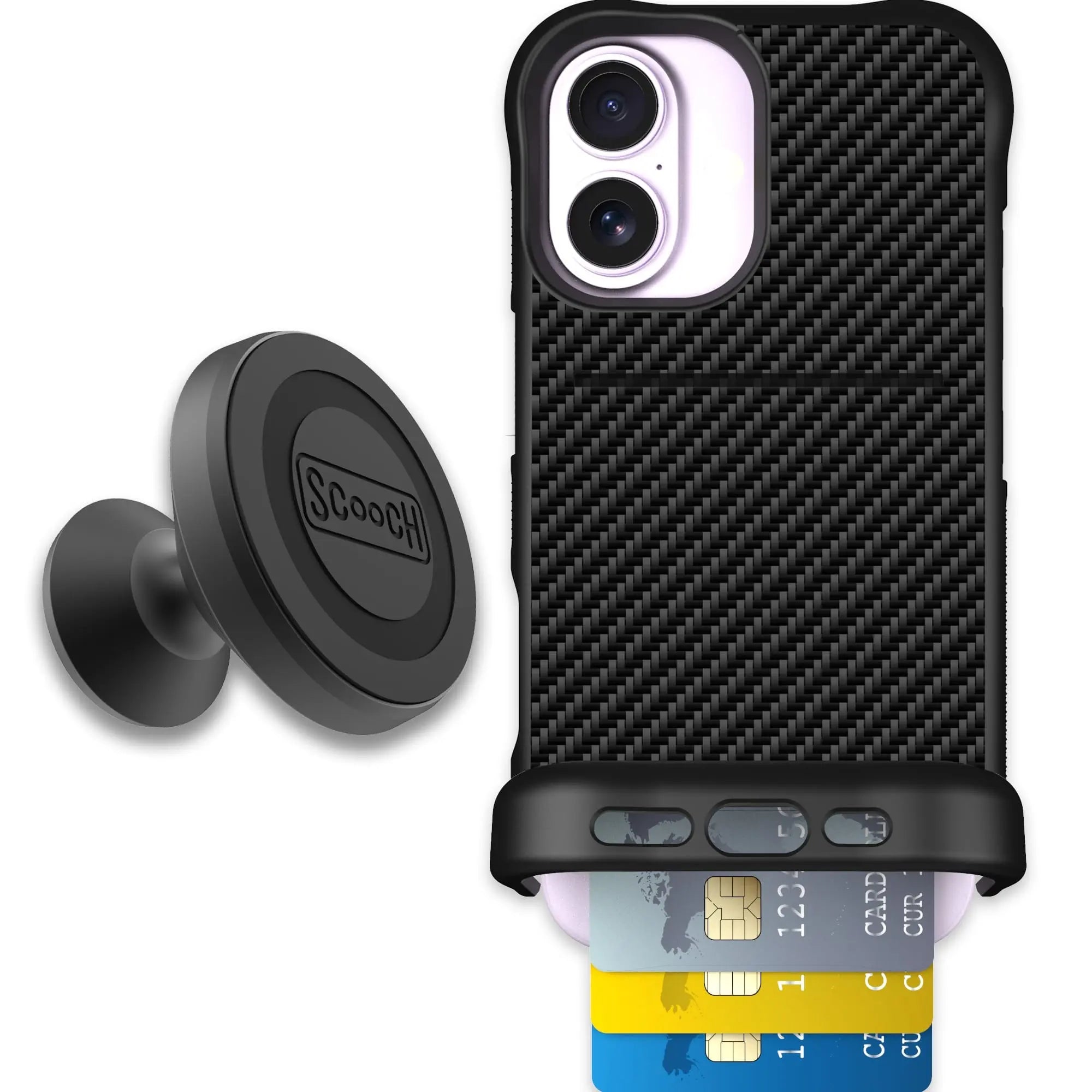 Scooch-Wingmate Starter Bundle for iPhone 17-Carbon Fiber