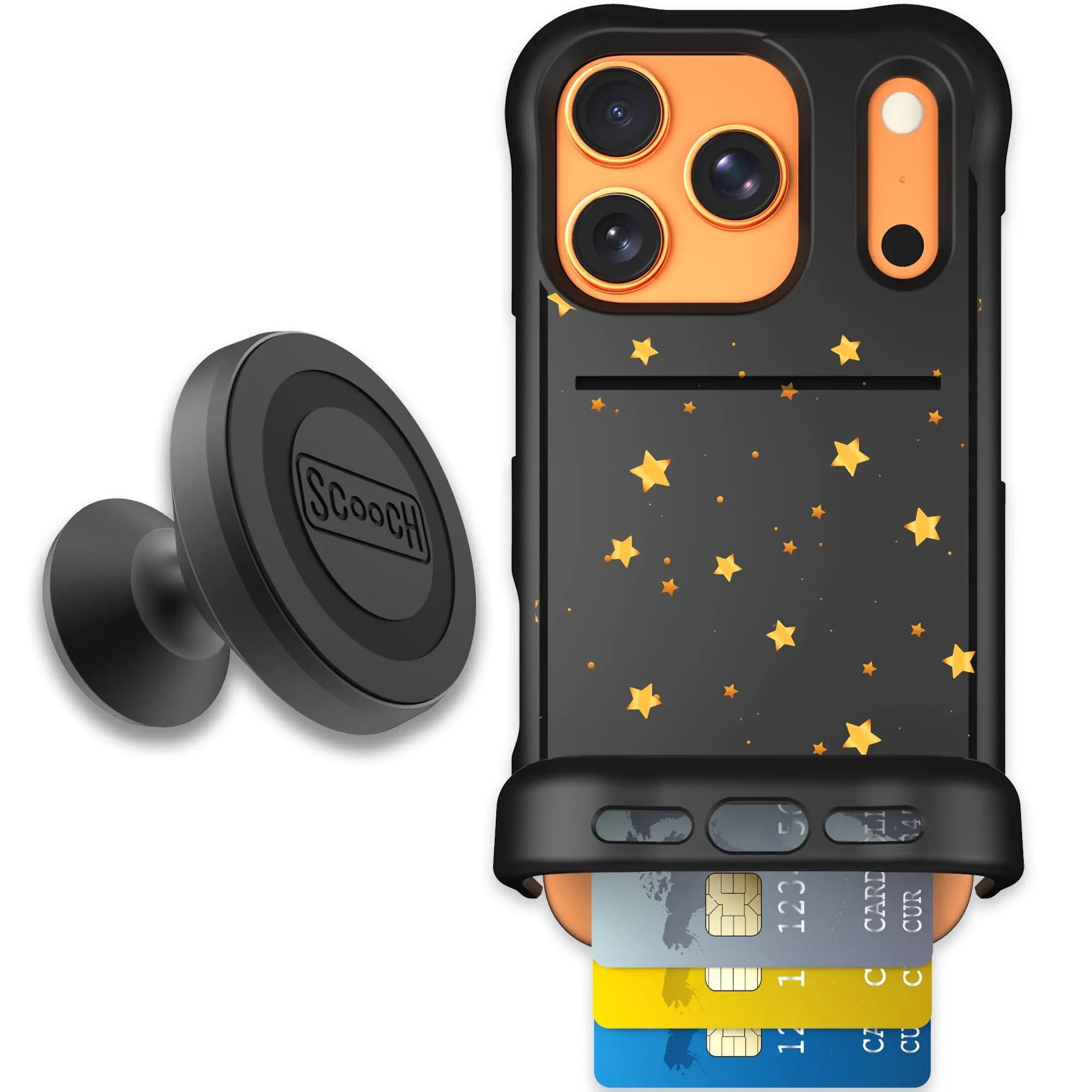 Scooch-Wingmate Starter Bundle for iPhone 17 Pro-Gold Stars
