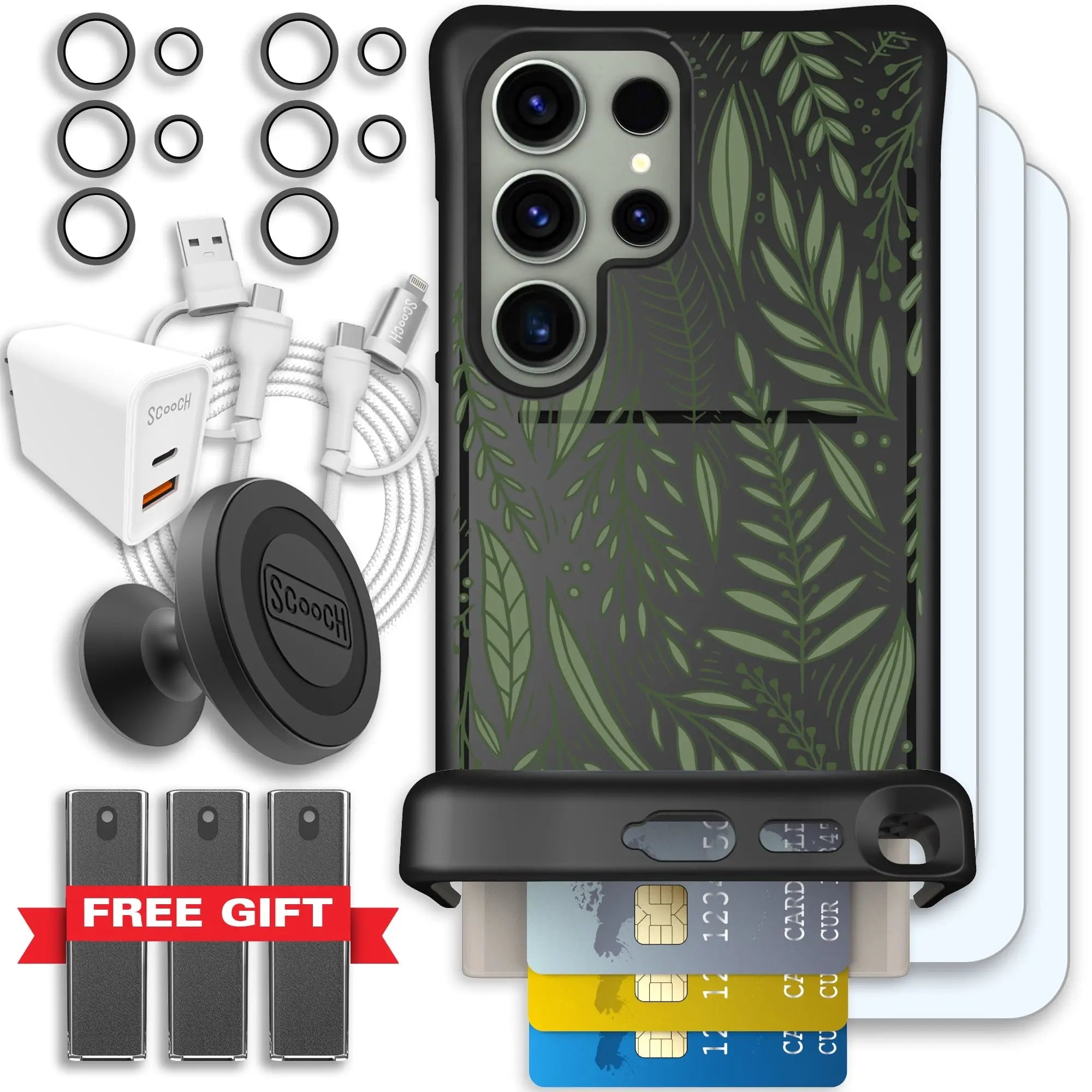 Scooch-Wingmate Ultimate Bundle for Samsung Galaxy S24 Ultra-Willow-Garden