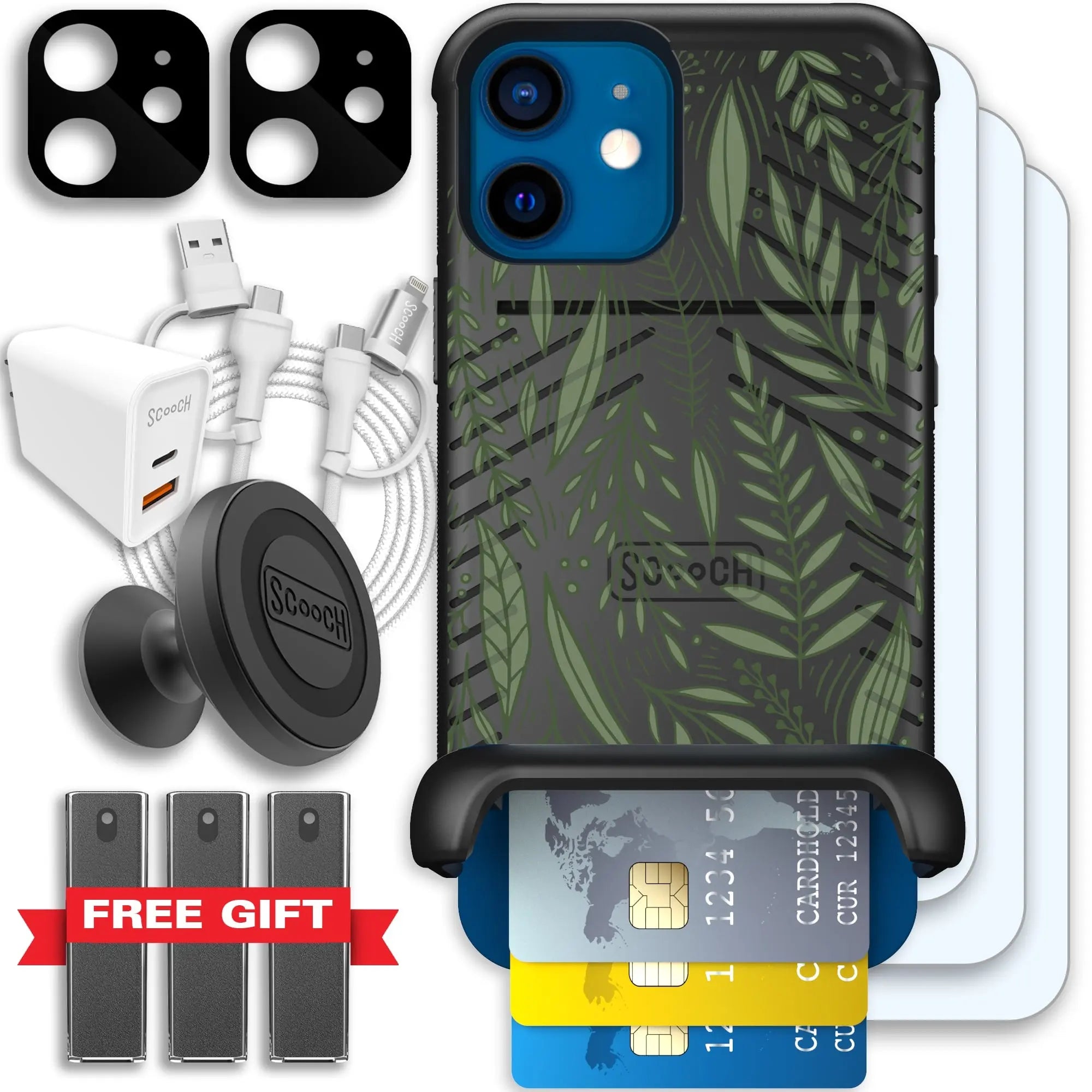 Scooch-Wingmate Ultimate Bundle for iPhone 12-Willow-Garden