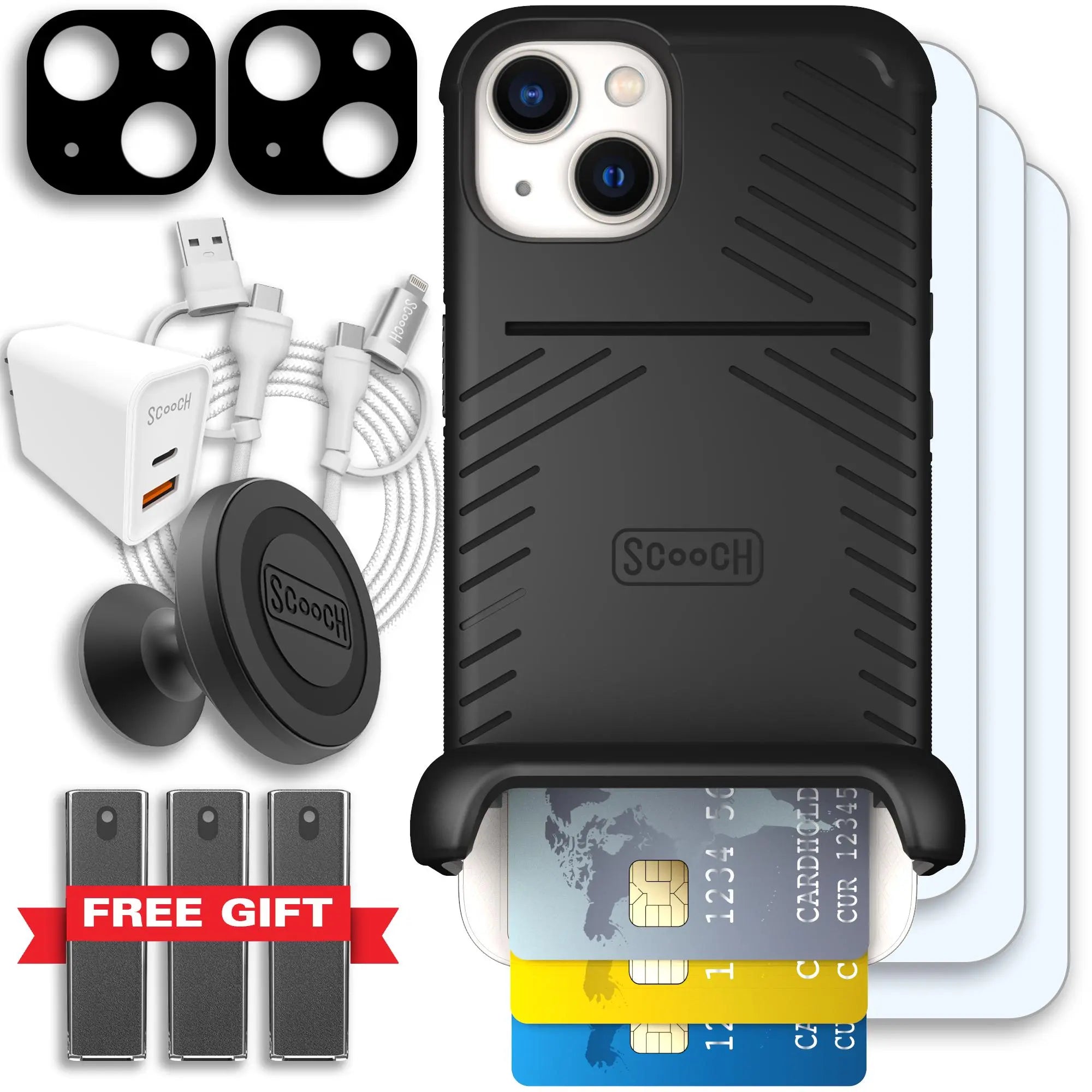 Scooch-Wingmate Ultimate Bundle for iPhone 13-Black