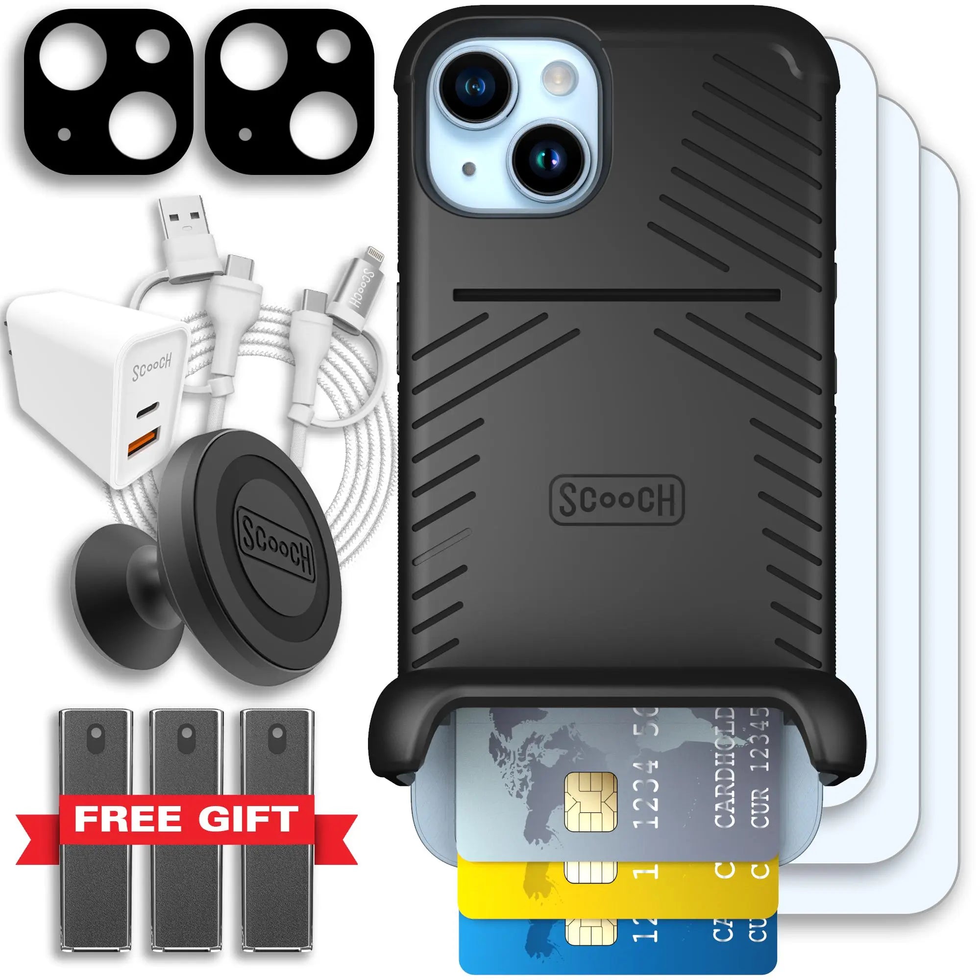 Scooch-Wingmate Ultimate Bundle for iPhone 14-Black