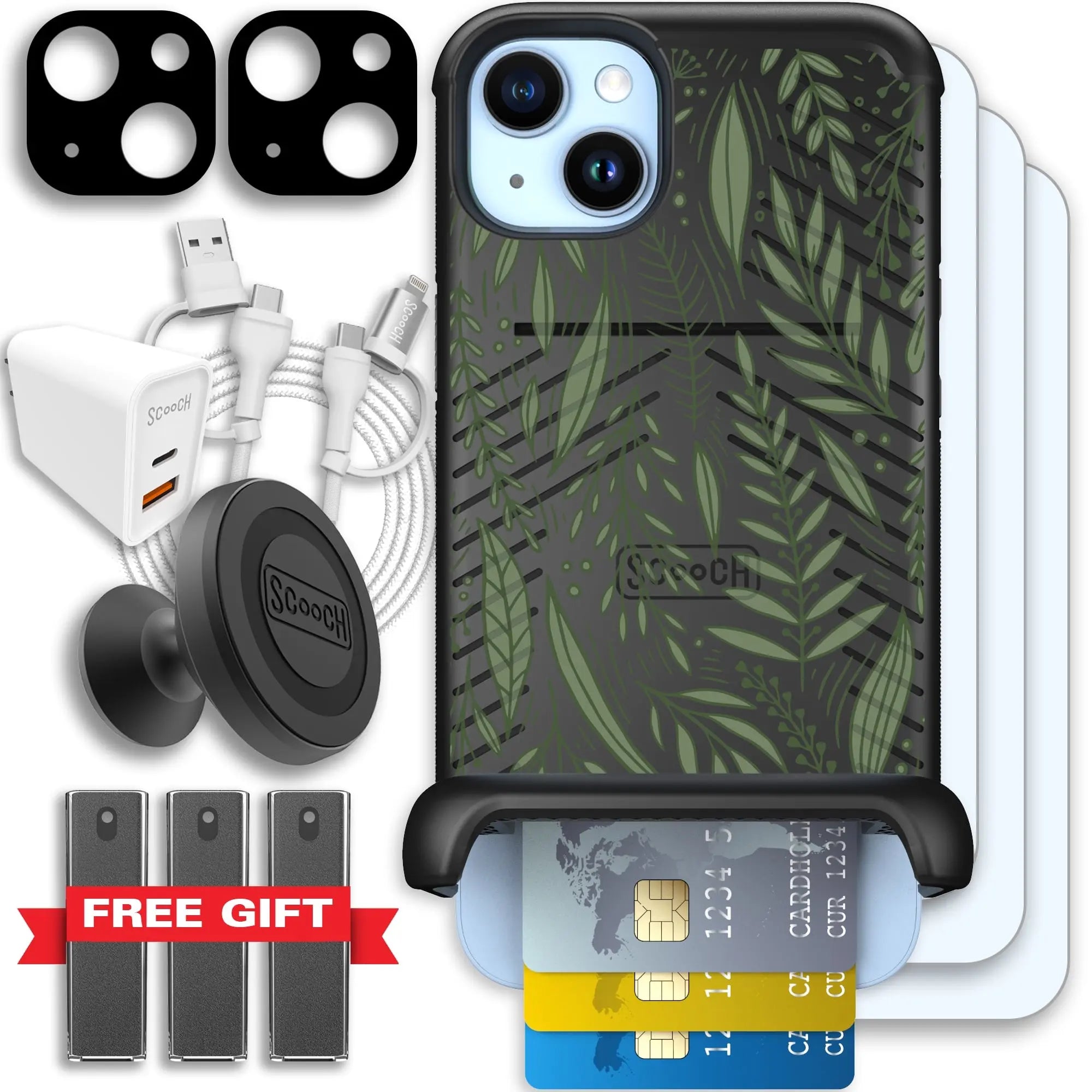 Scooch-Wingmate Ultimate Bundle for iPhone 14 Plus-Willow-Garden