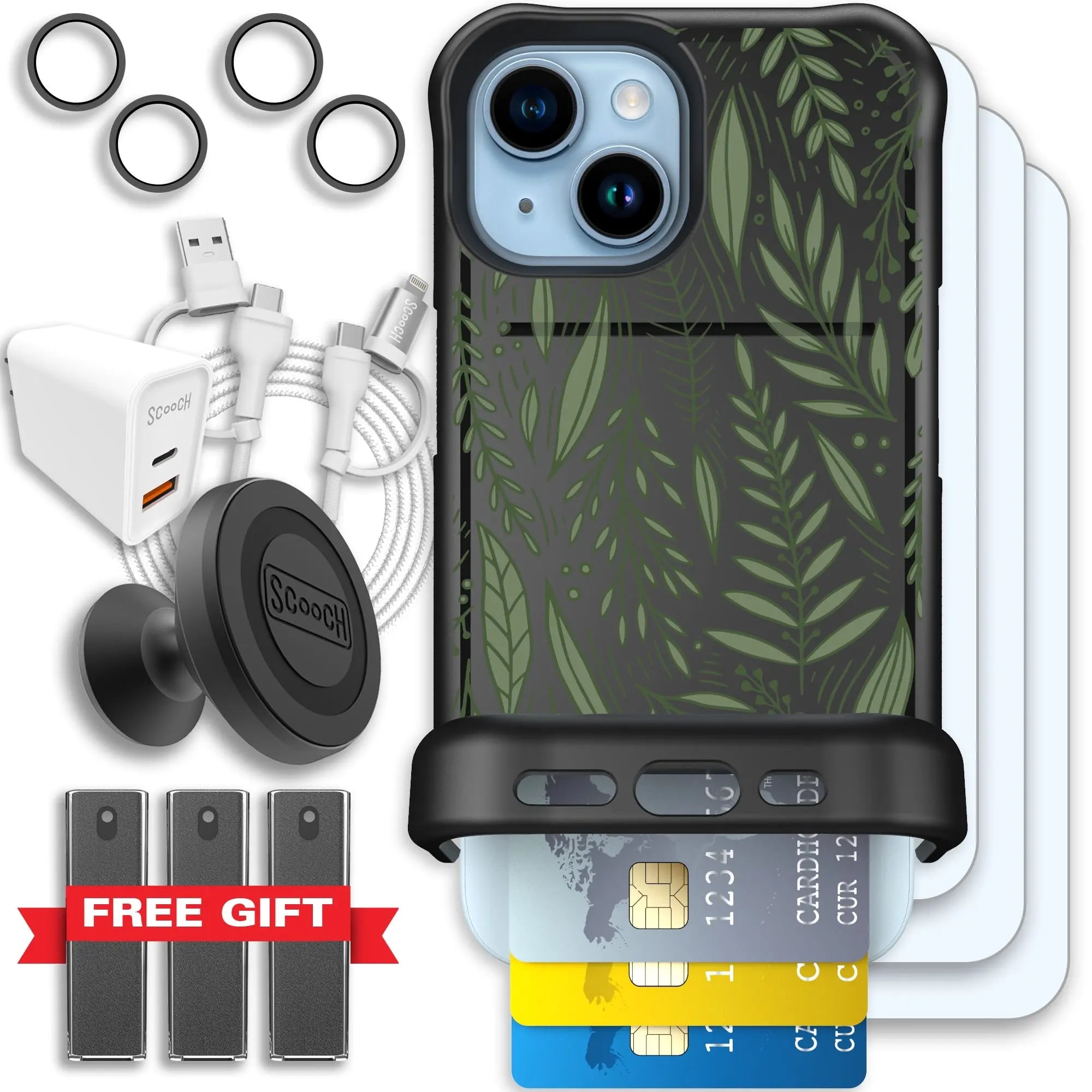 Scooch-Wingmate Ultimate Bundle for iPhone 15-Willow-Garden