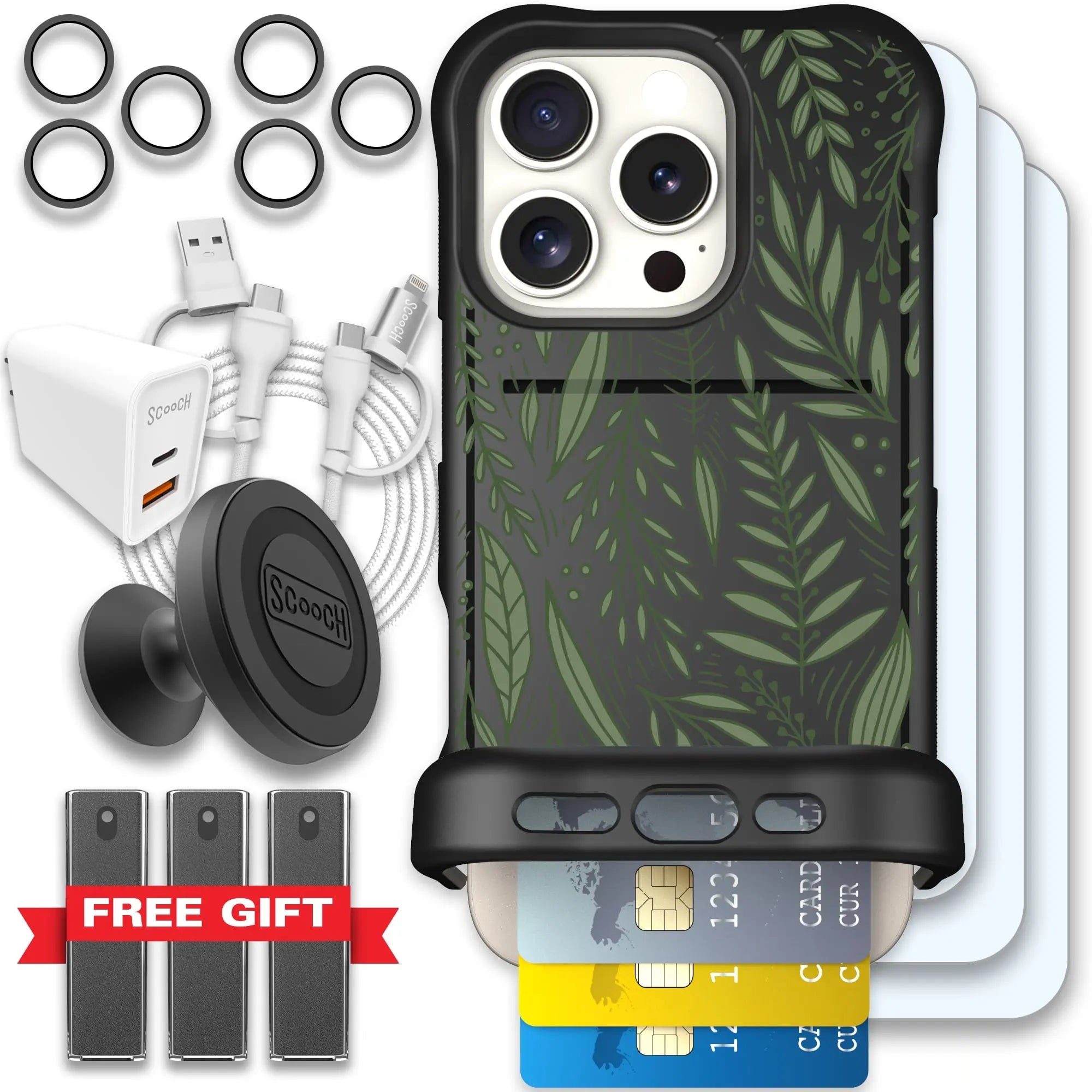 Scooch-Wingmate Ultimate Bundle for iPhone 16 Pro-Willow-Garden