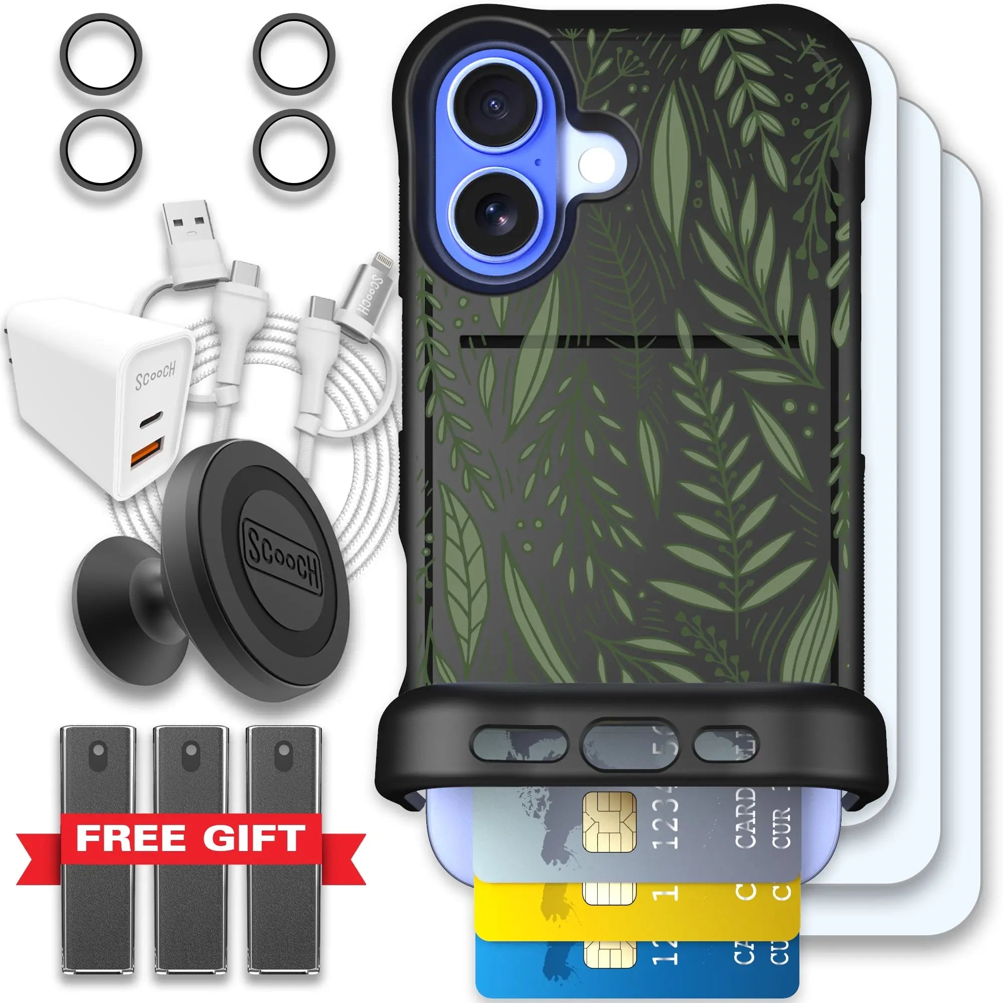 Scooch-Wingmate Ultimate Bundle for iPhone 16-Willow-Garden