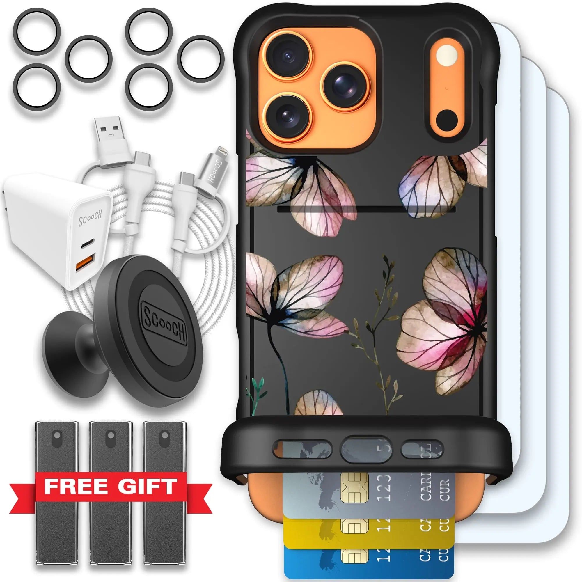 Scooch-Wingmate Ultimate Bundle for iPhone 17 Pro Max-Dried Flowers