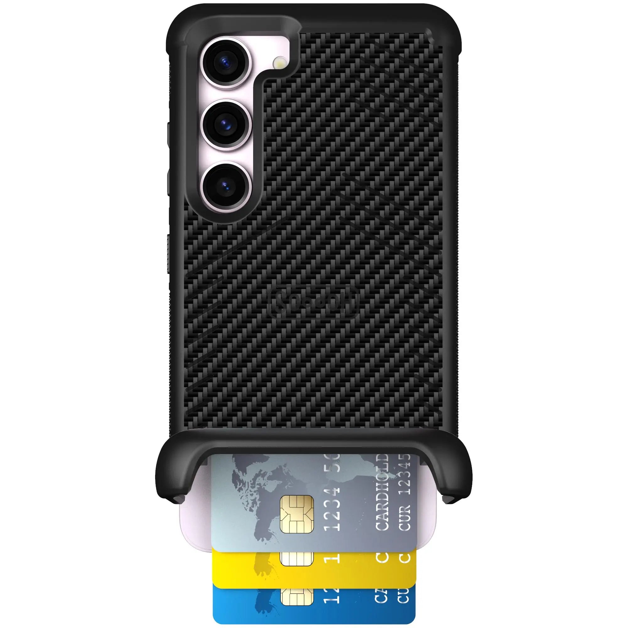 Scooch-Wingmate for Samsung Galaxy S23-Carbon-Fiber