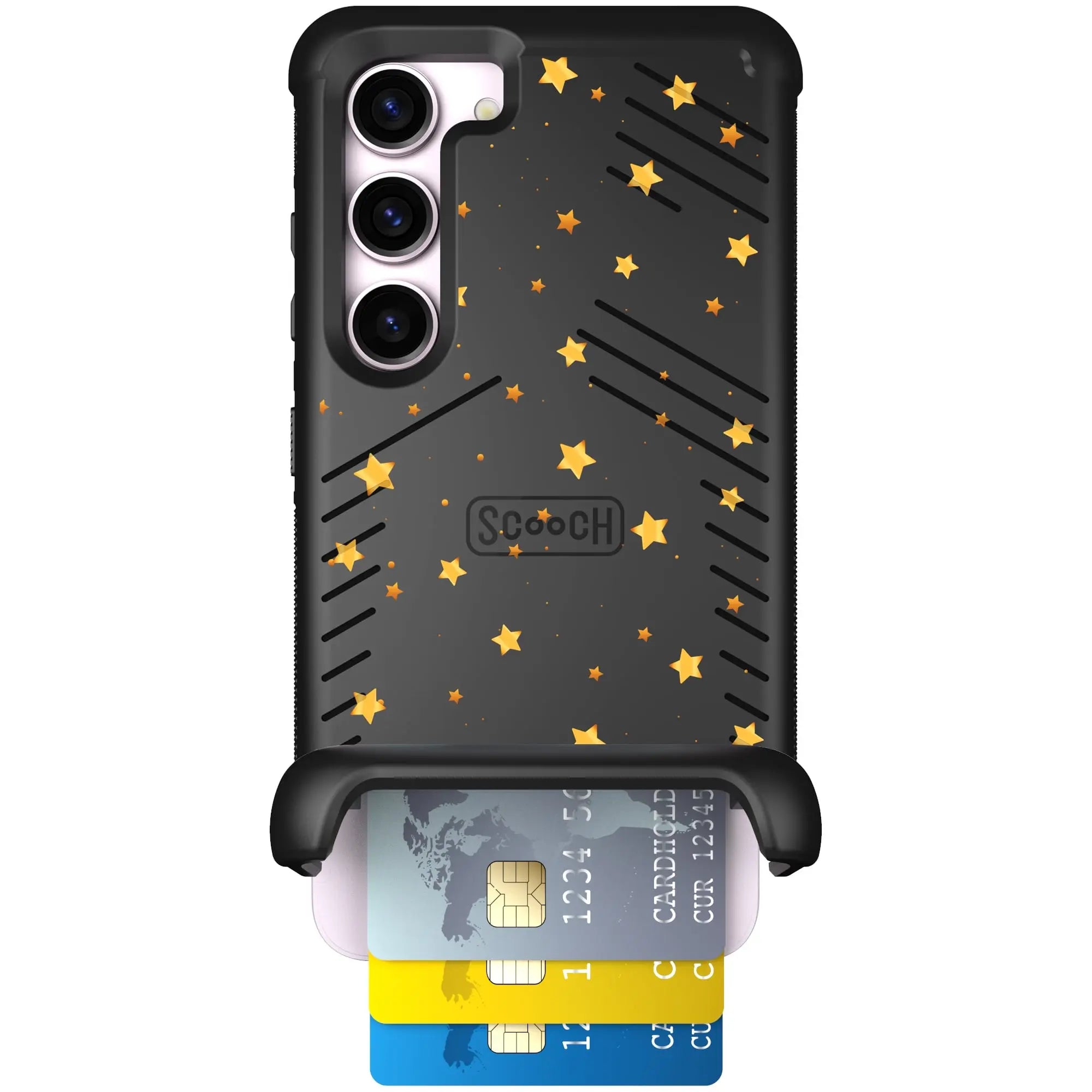 Scooch-Wingmate for Samsung Galaxy S23-Gold-Stars