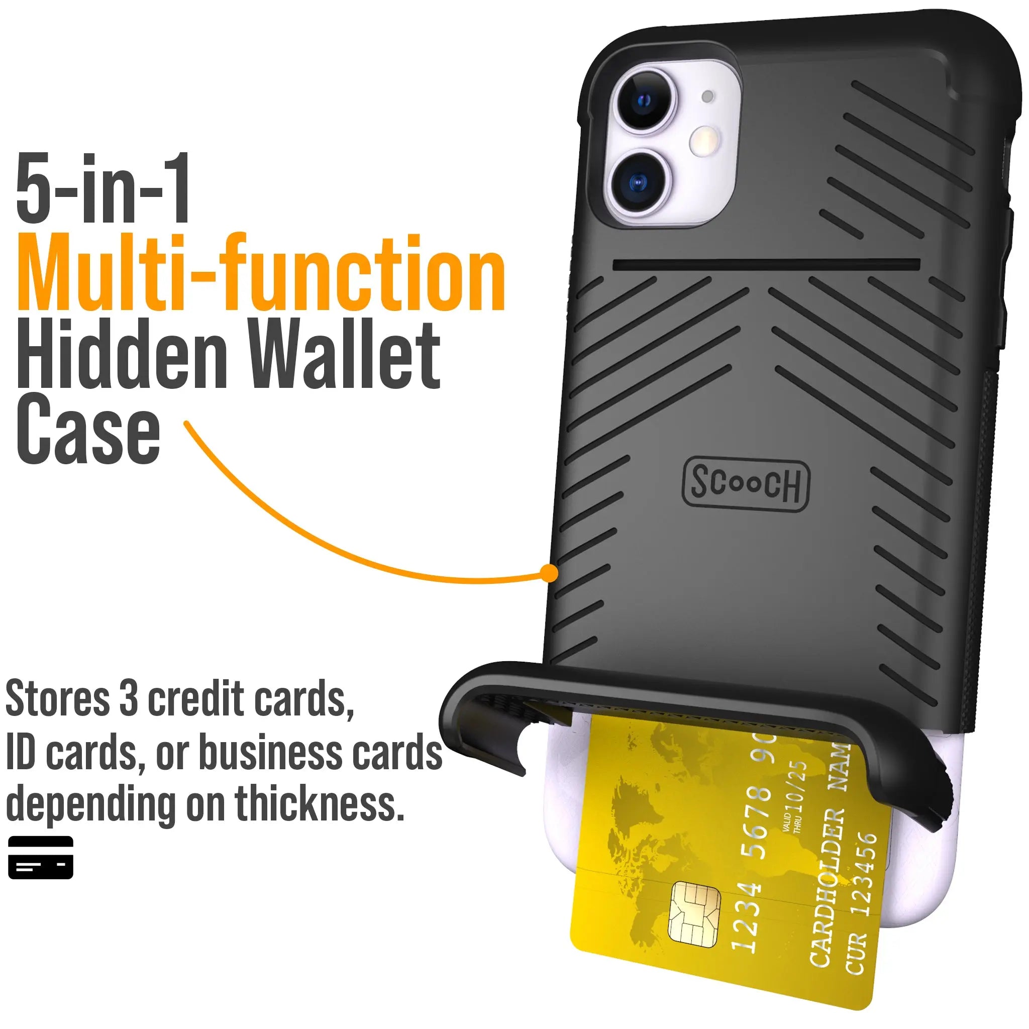 iPhone 11 Wallet Case with Credit Card Holder Wingmate