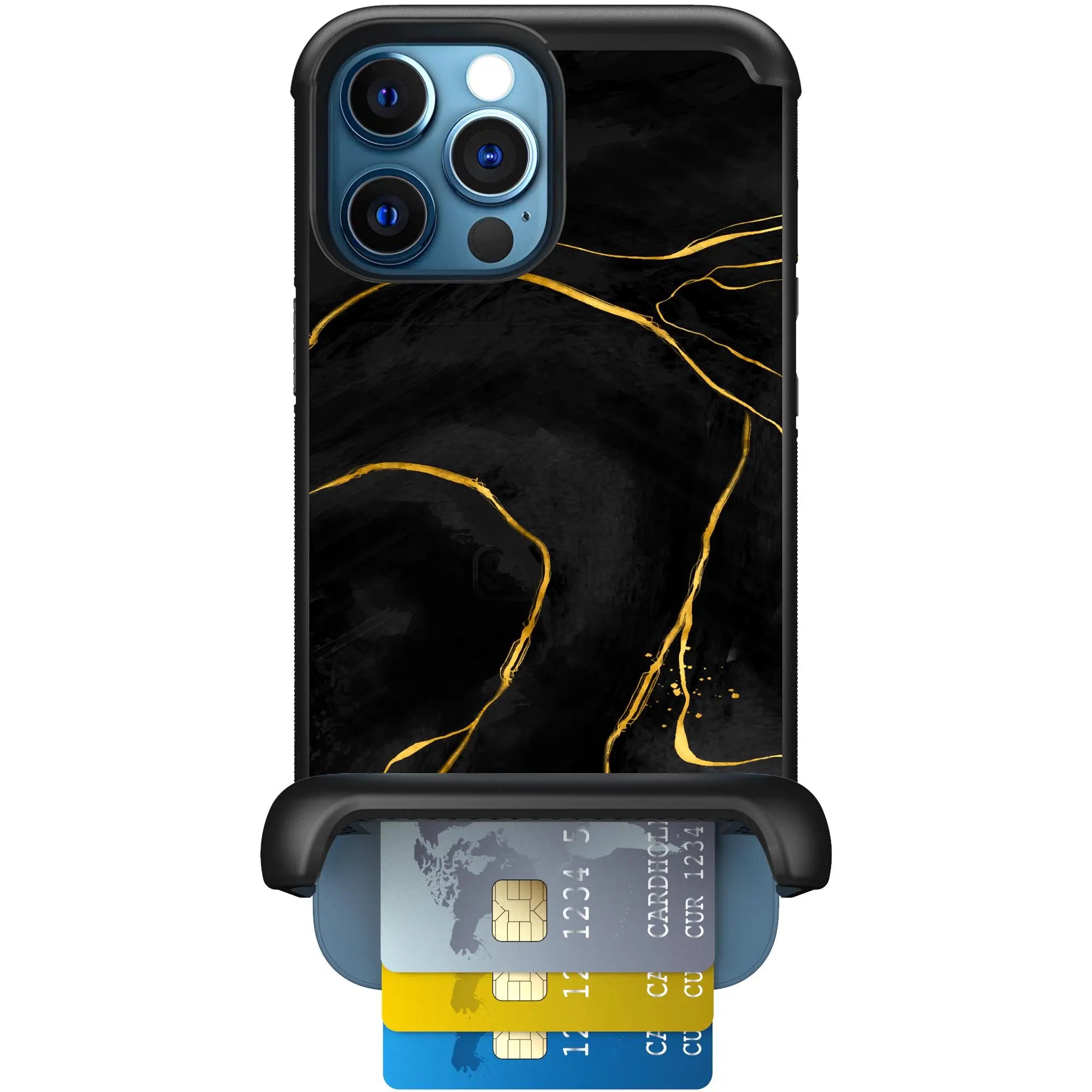 Scooch-Wingmate for iPhone 12 Pro Max-Black-Marble