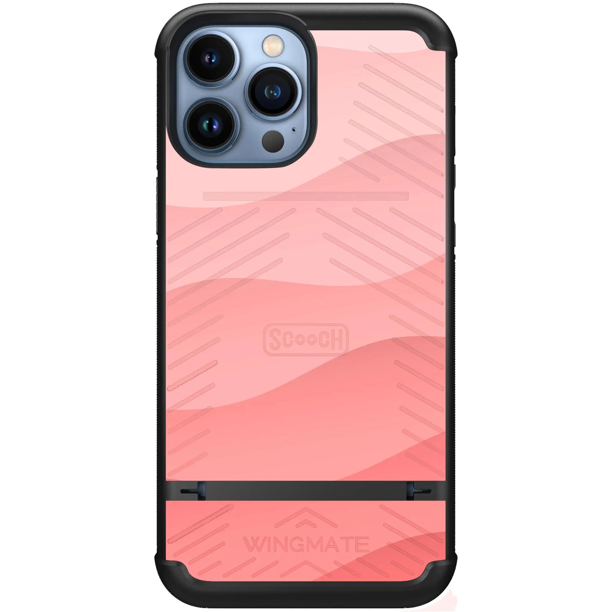 Scooch-Wingmate for iPhone 13 Pro Max-Pink-Waves