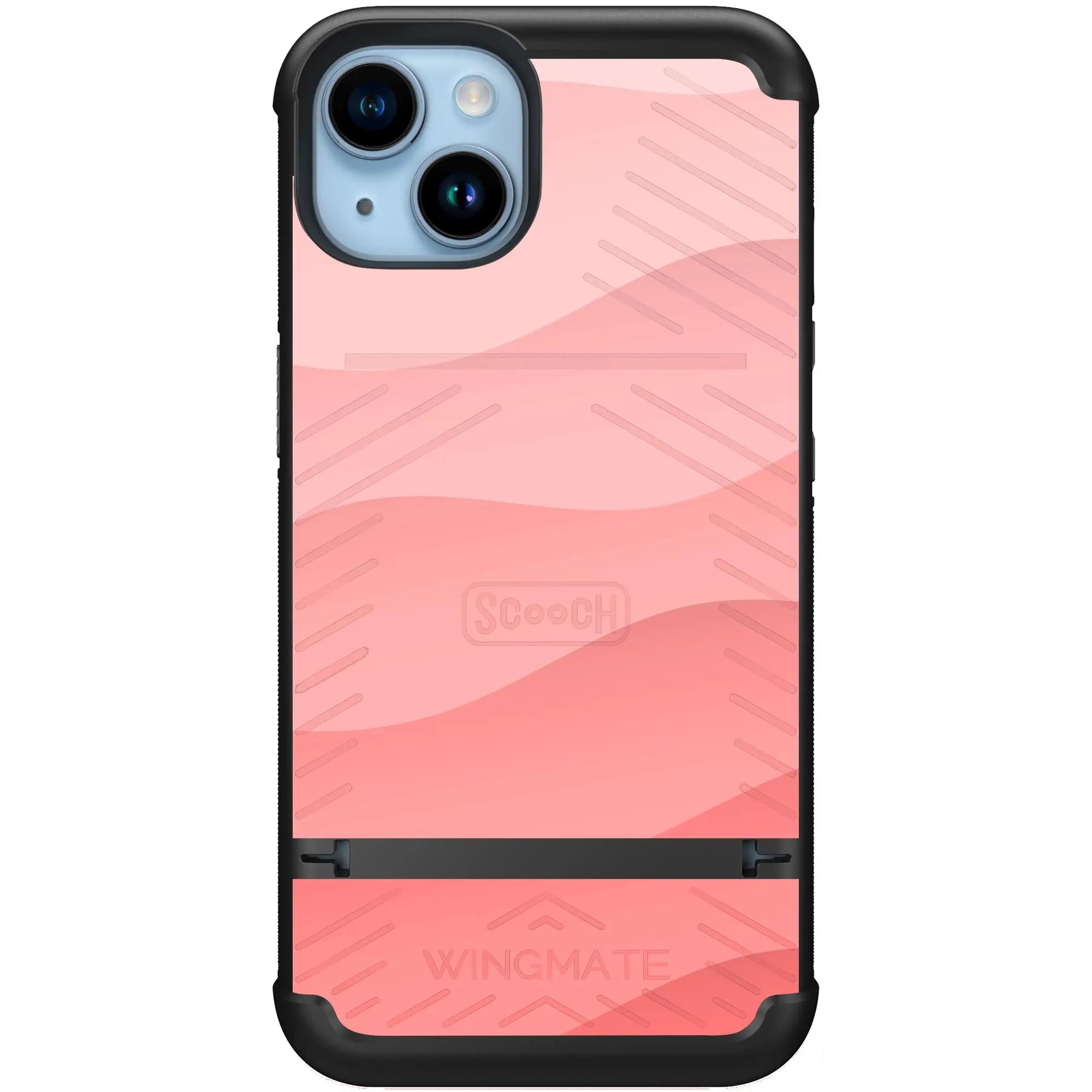 Scooch-Wingmate for iPhone 14-Pink-Waves