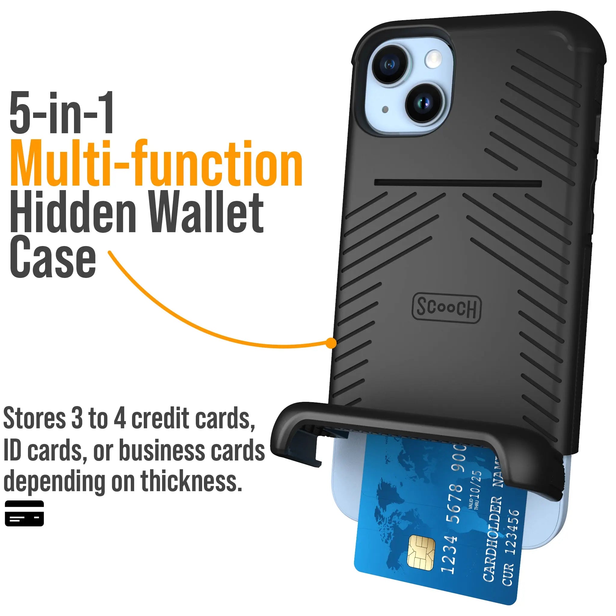 iPhone 14 Plus Wallet Case with Credit Card Holder Wingmate